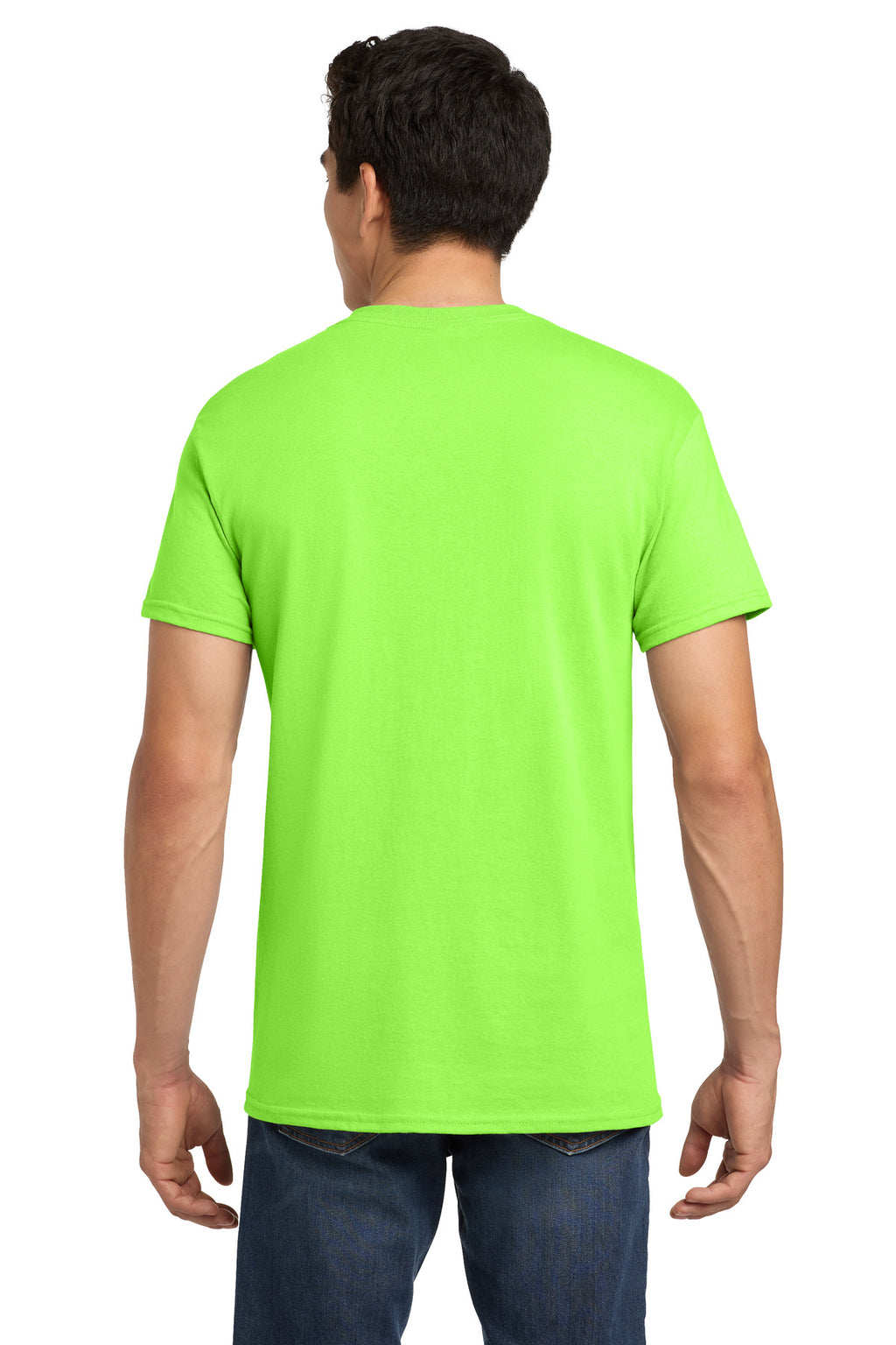 Gildan - Heavy Cotton 100% Cotton T-Shirt. 5000 - Neon Green - back