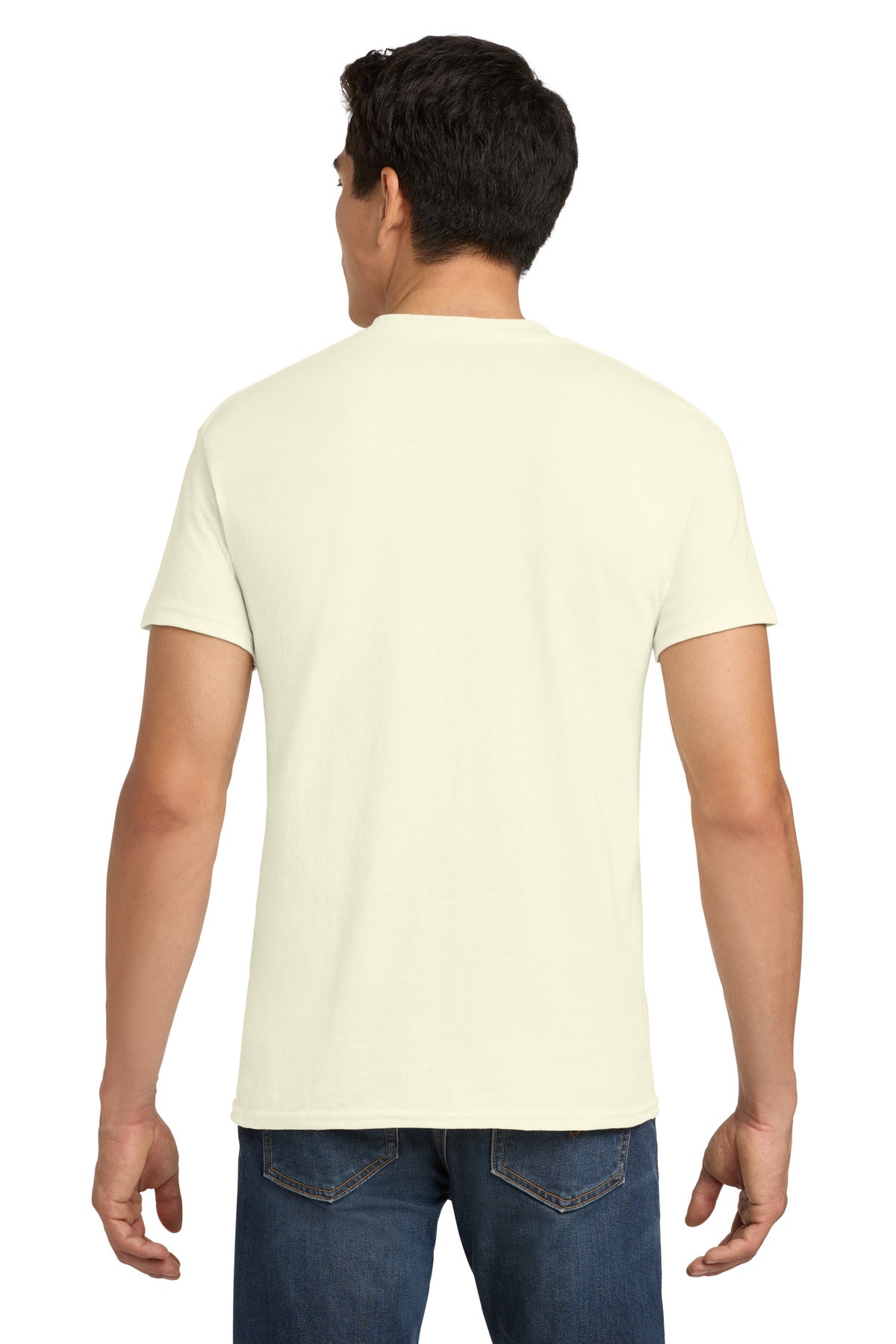 Gildan - Heavy Cotton 100% Cotton T-Shirt. 5000 - Off White - back