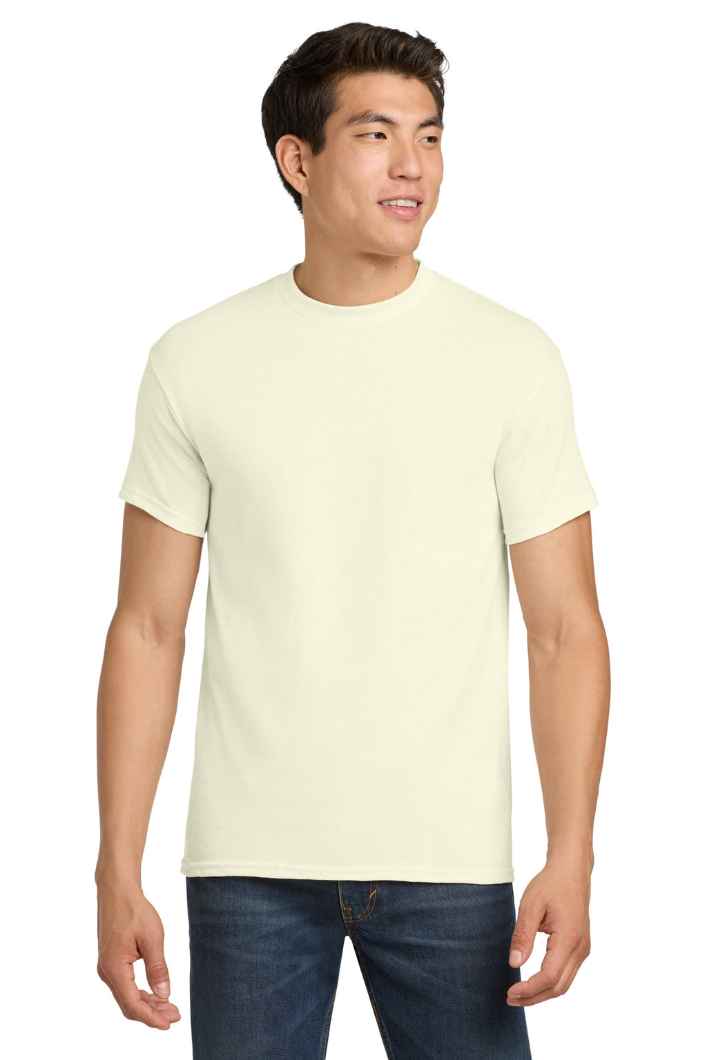 Gildan - Heavy Cotton 100% Cotton T-Shirt. 5000 - Off White - front