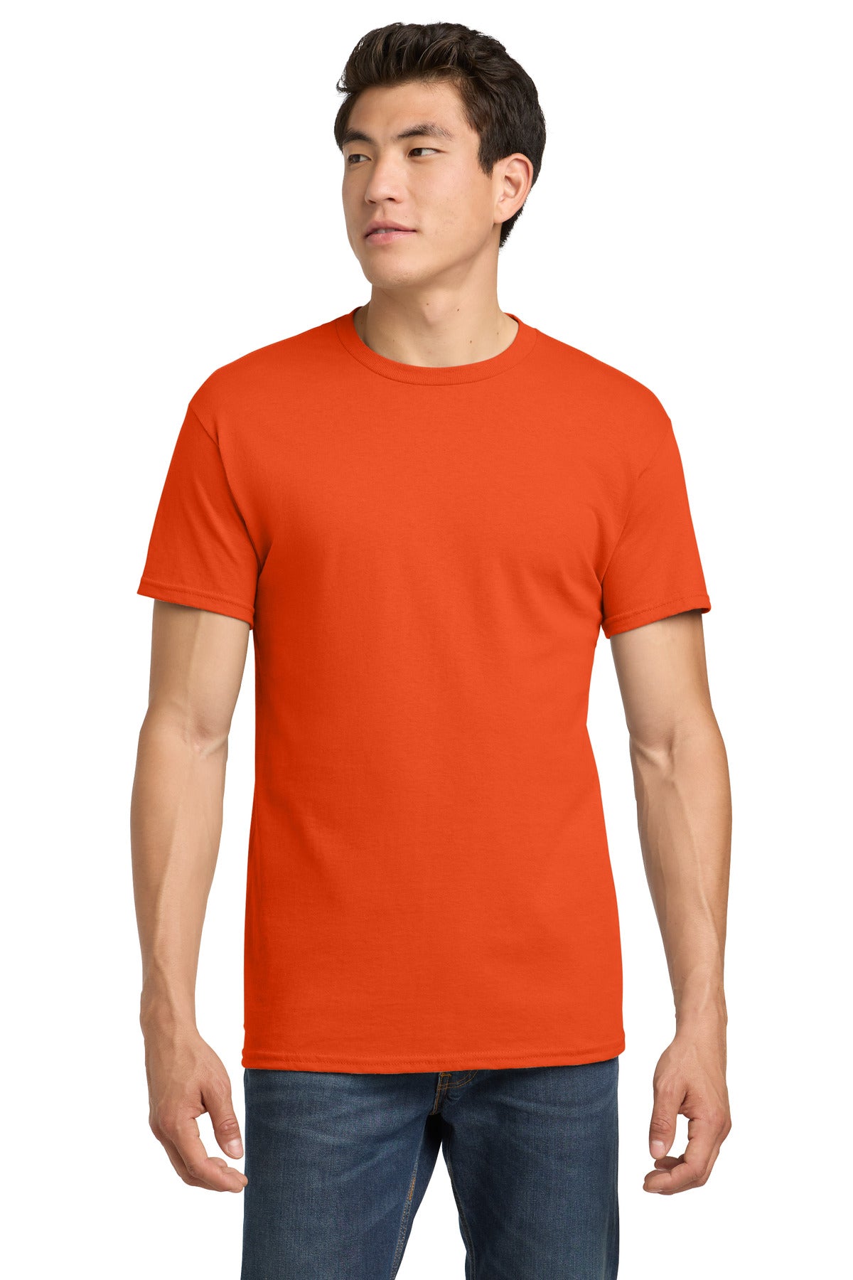 Gildan - Heavy Cotton 100% Cotton T-Shirt. 5000 - Orange - front