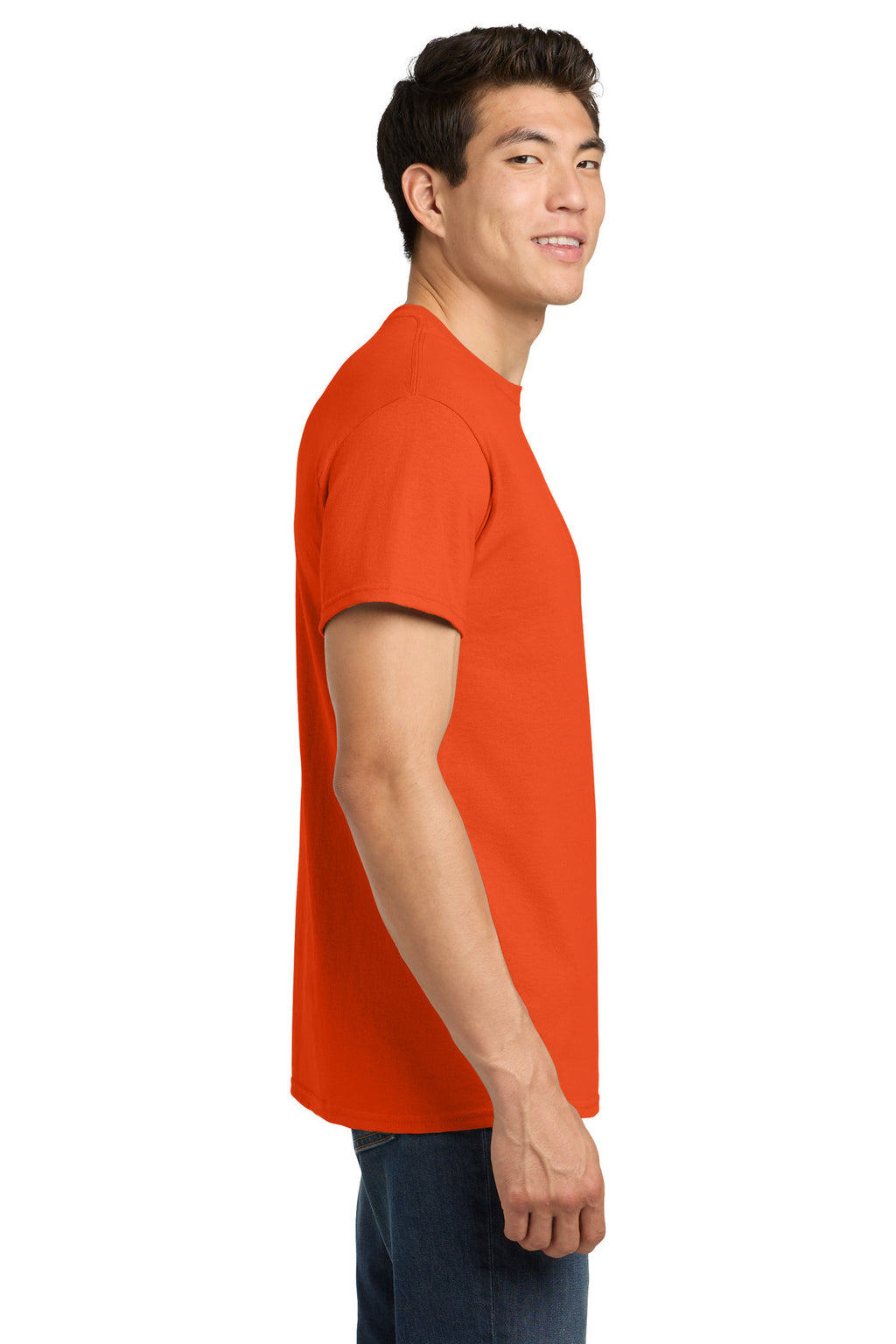 Gildan - Heavy Cotton 100% Cotton T-Shirt. 5000 - Orange - side