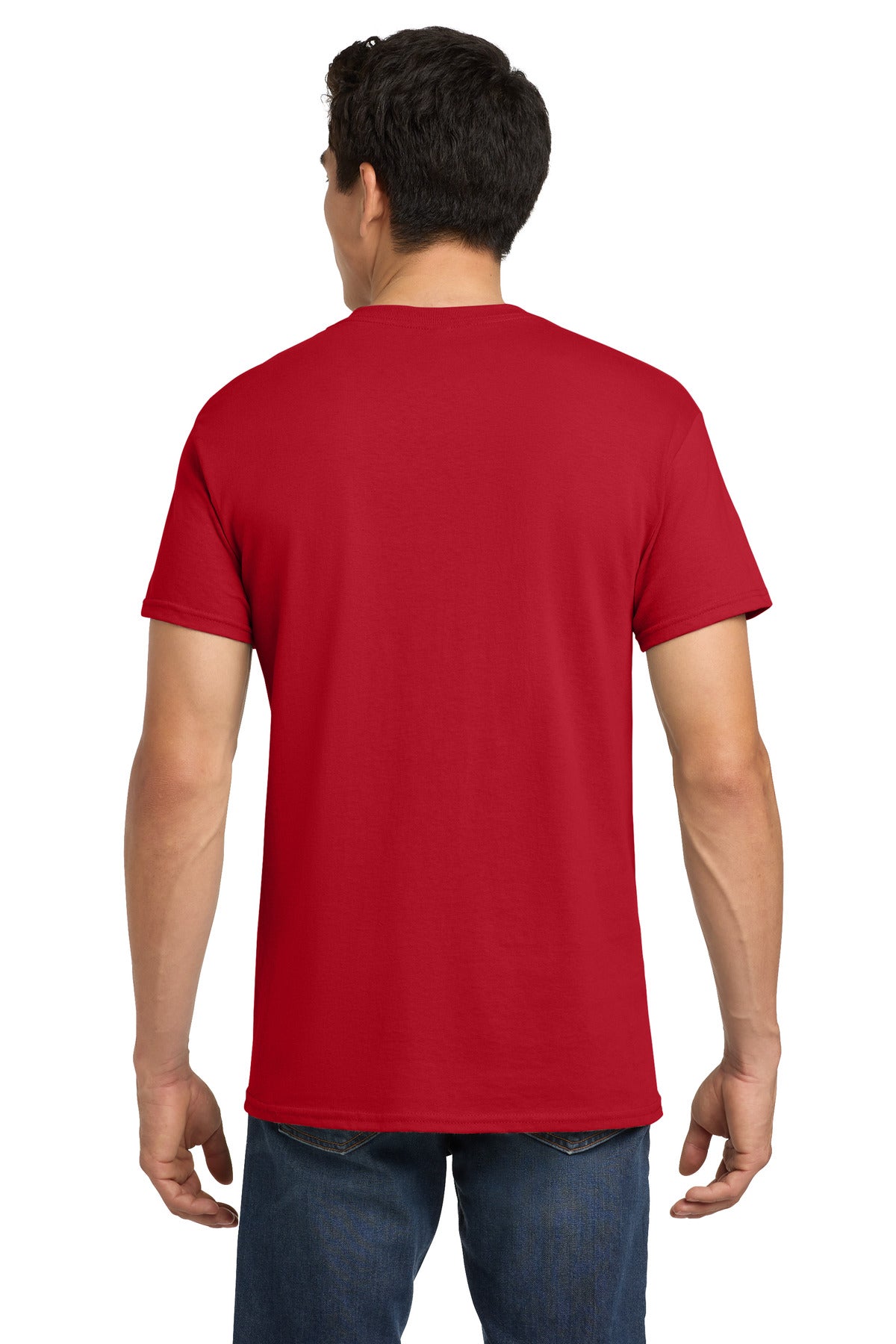Gildan - Heavy Cotton 100% Cotton T-Shirt. 5000 - Red - back