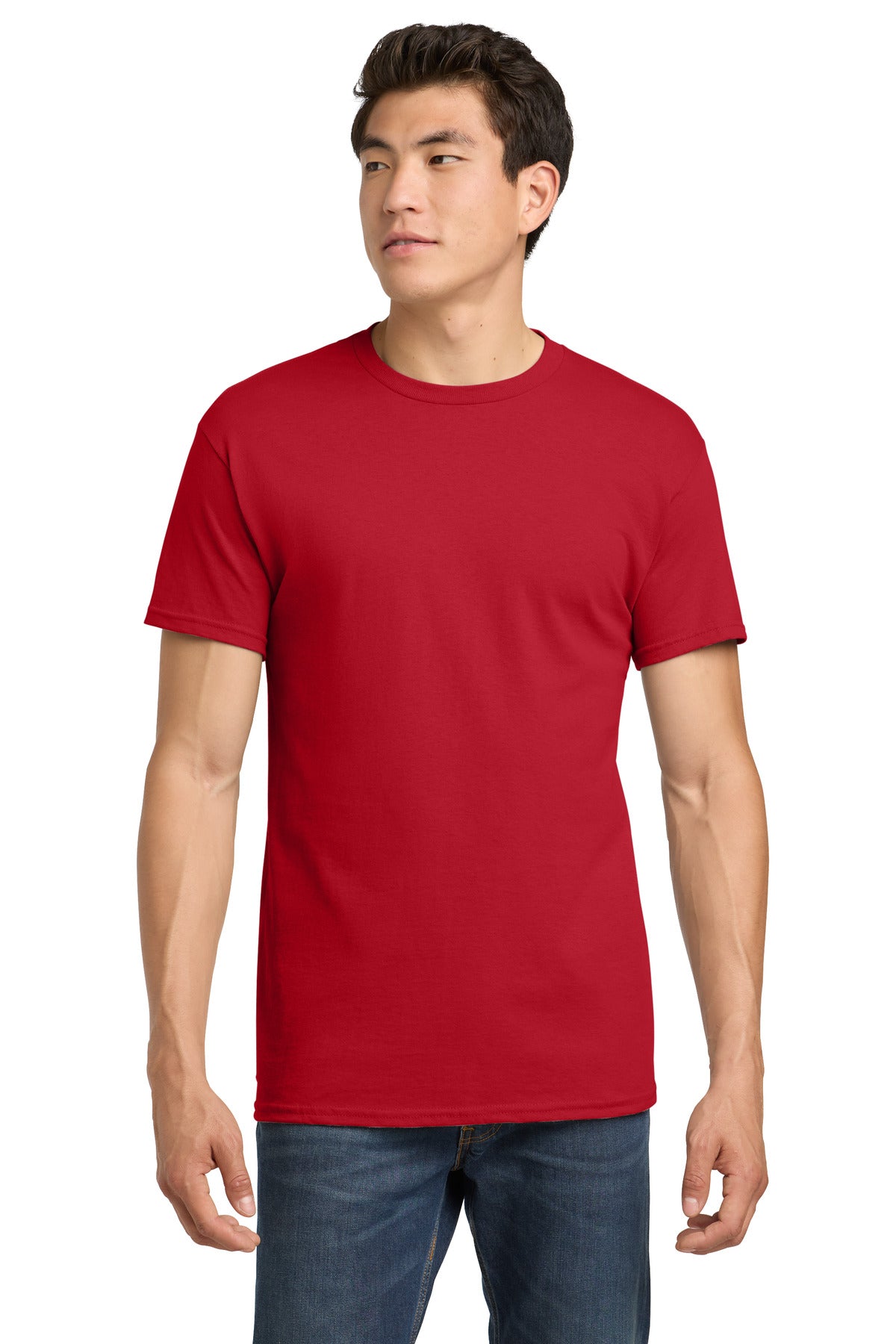 Gildan - Heavy Cotton 100% Cotton T-Shirt. 5000 - Red - front
