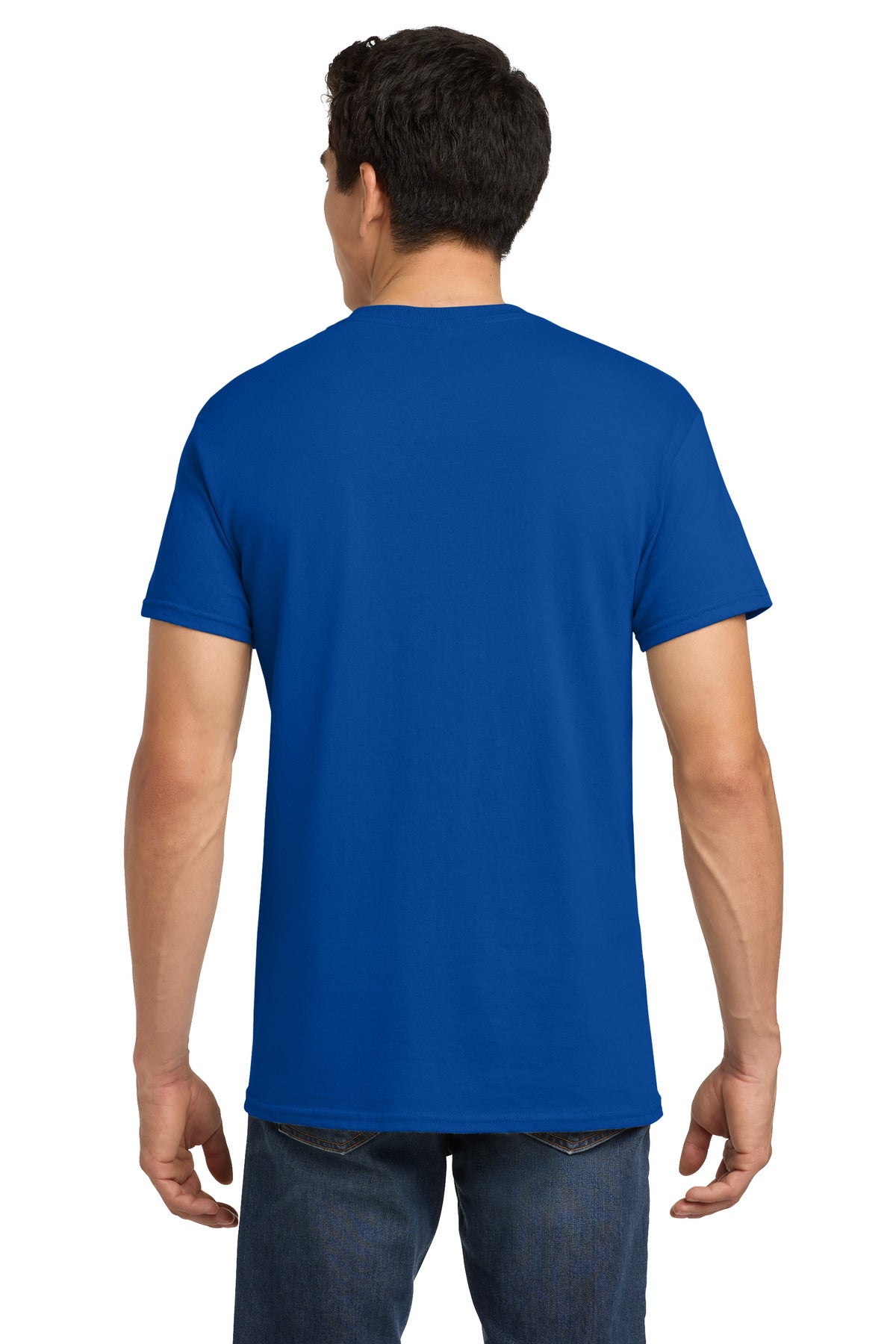 Gildan - Heavy Cotton 100% Cotton T-Shirt. 5000 - Royal - back
