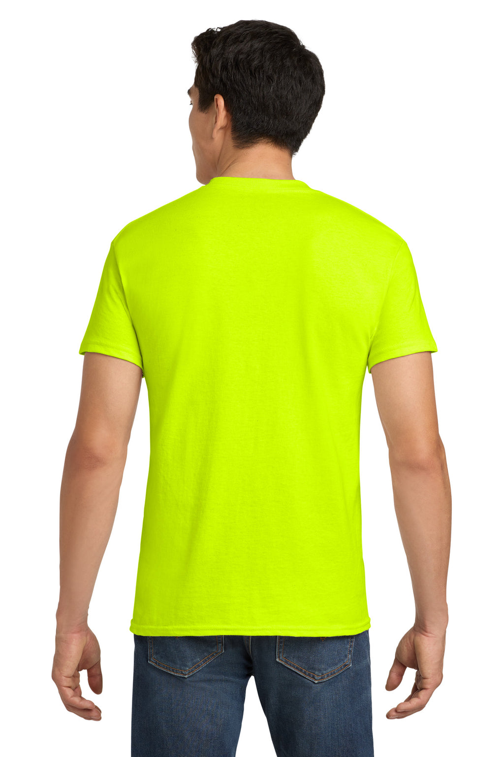 Gildan - Heavy Cotton 100% Cotton T-Shirt. 5000 - Safety Green - back