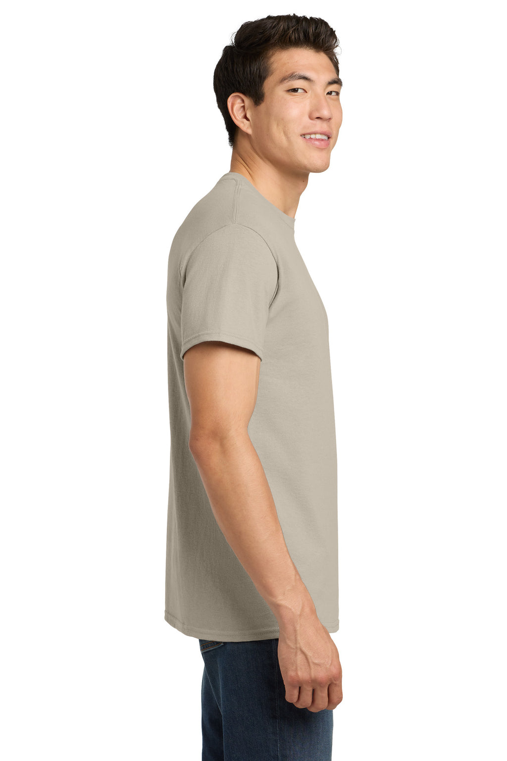 Gildan - Heavy Cotton 100% Cotton T-Shirt. 5000 - Sand - side