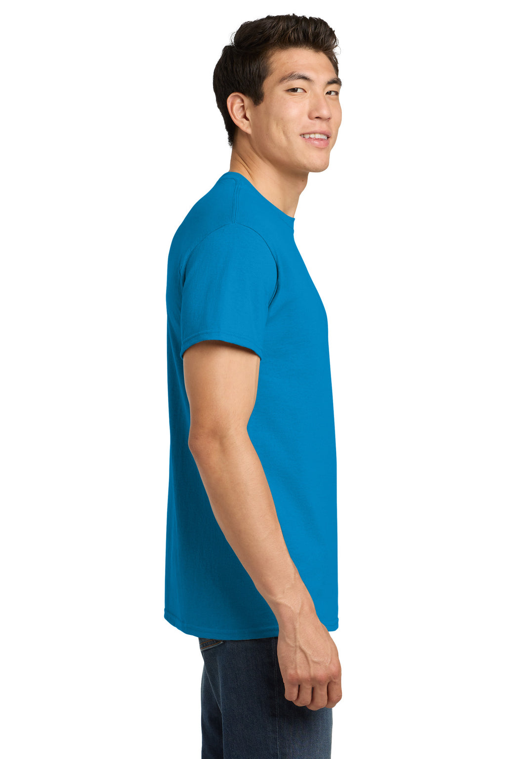 Gildan - Heavy Cotton 100% Cotton T-Shirt. 5000 - Sapphire - side