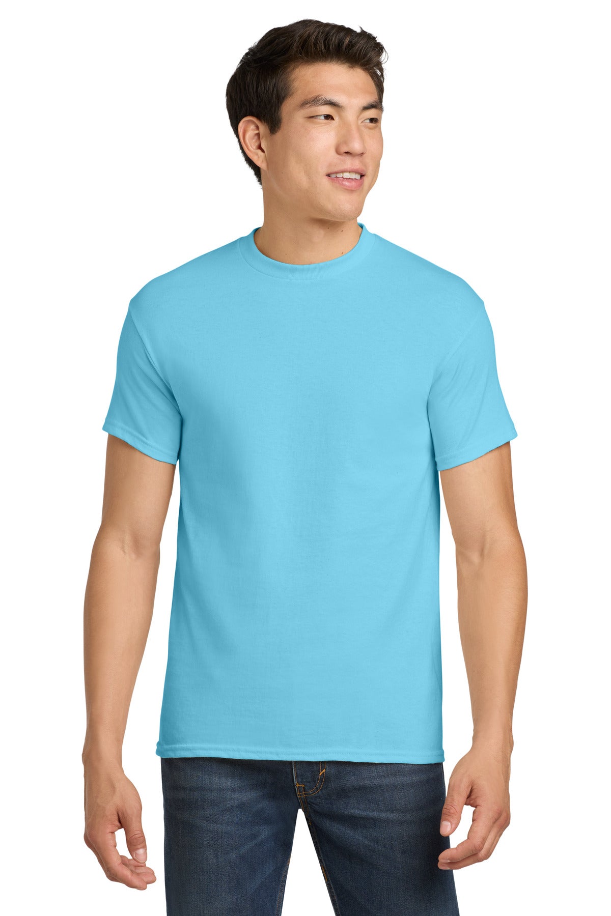 Gildan - Heavy Cotton 100% Cotton T-Shirt. 5000 - Sky - front