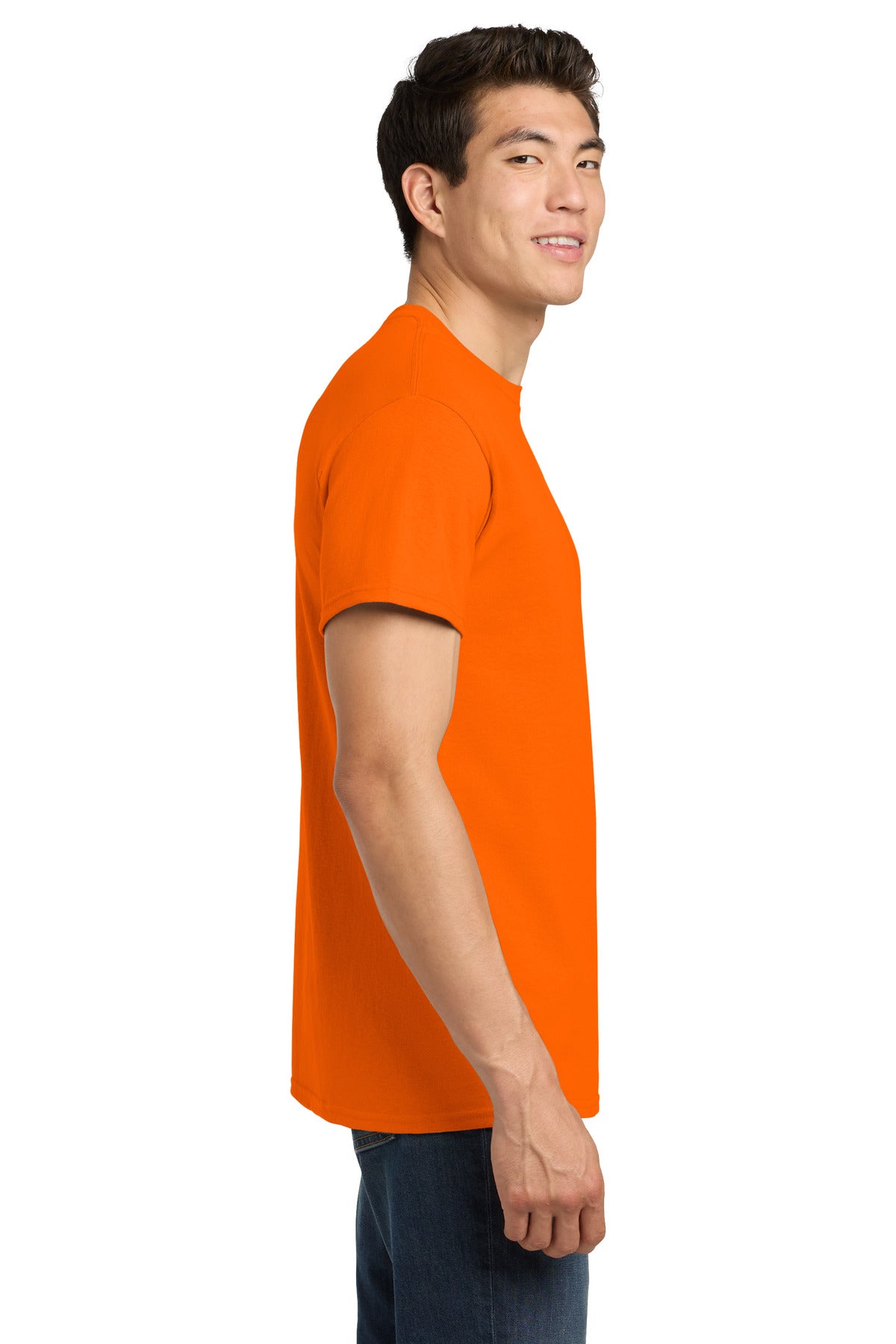 Gildan - Heavy Cotton 100% Cotton T-Shirt. 5000 - S. Orange - side
