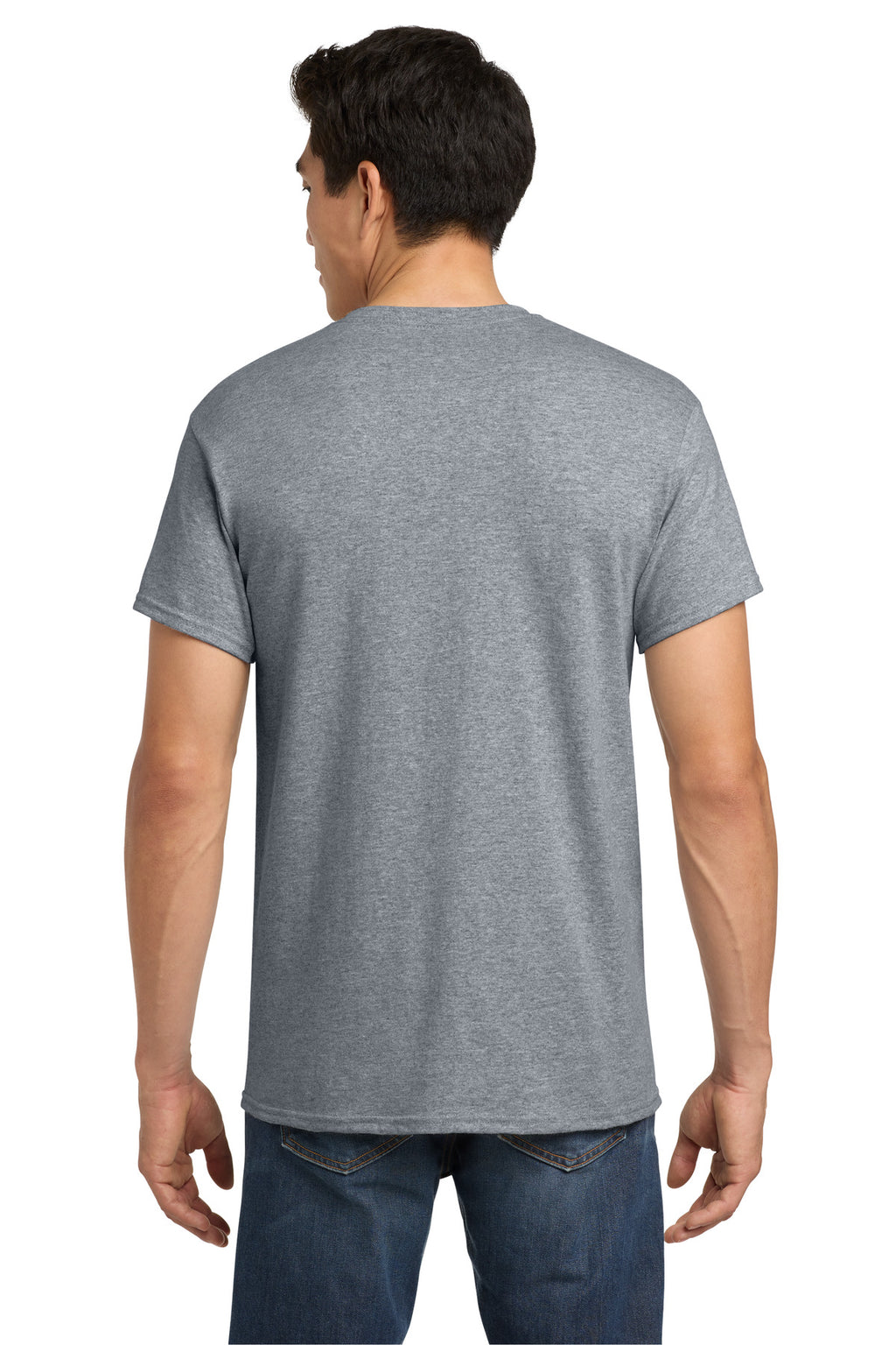 Gildan - Heavy Cotton 100% Cotton T-Shirt. 5000 - Sport Grey - back