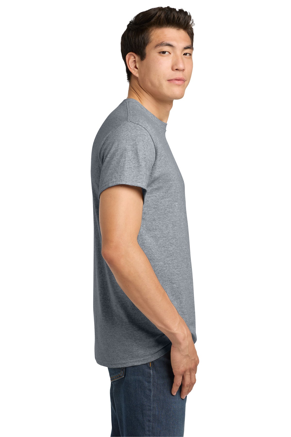 Gildan - Heavy Cotton 100% Cotton T-Shirt. 5000 - Sport Grey - side