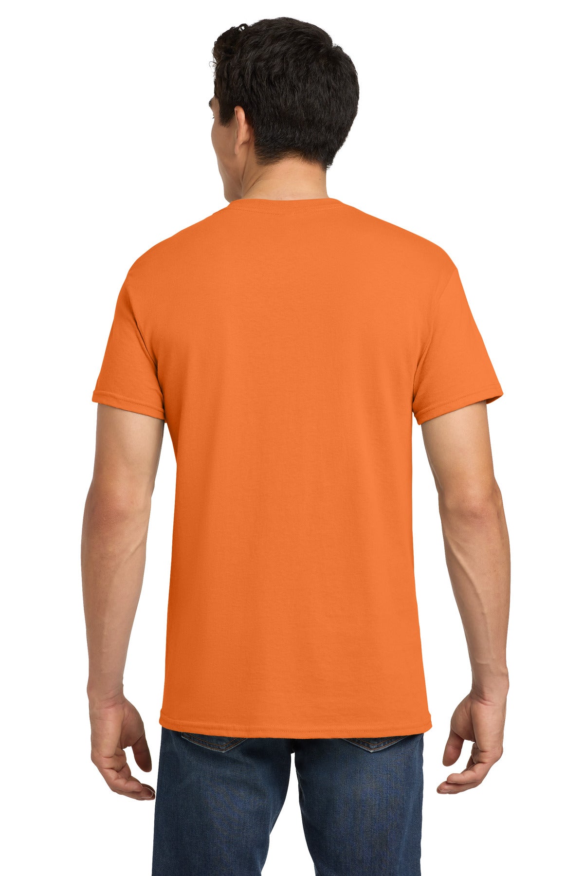 Gildan - Heavy Cotton 100% Cotton T-Shirt. 5000 - Tangerine - back