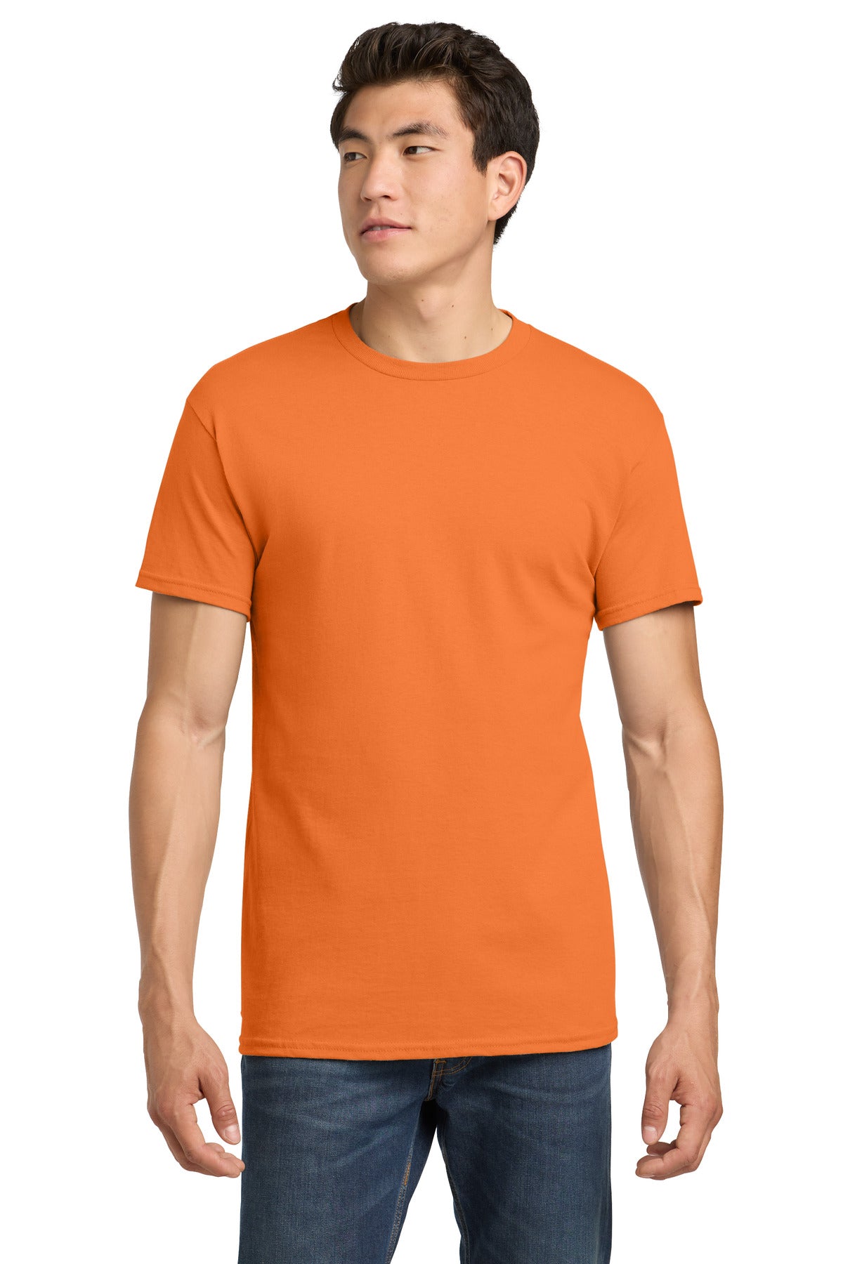 Gildan - Heavy Cotton 100% Cotton T-Shirt. 5000 - Tangerine - front