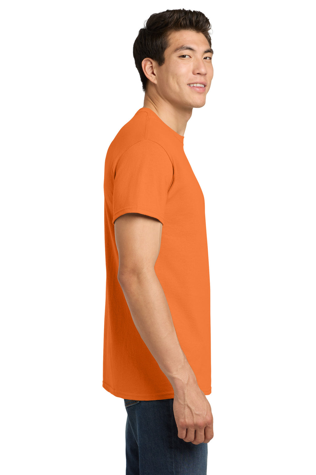 Gildan - Heavy Cotton 100% Cotton T-Shirt. 5000 - Tangerine - side