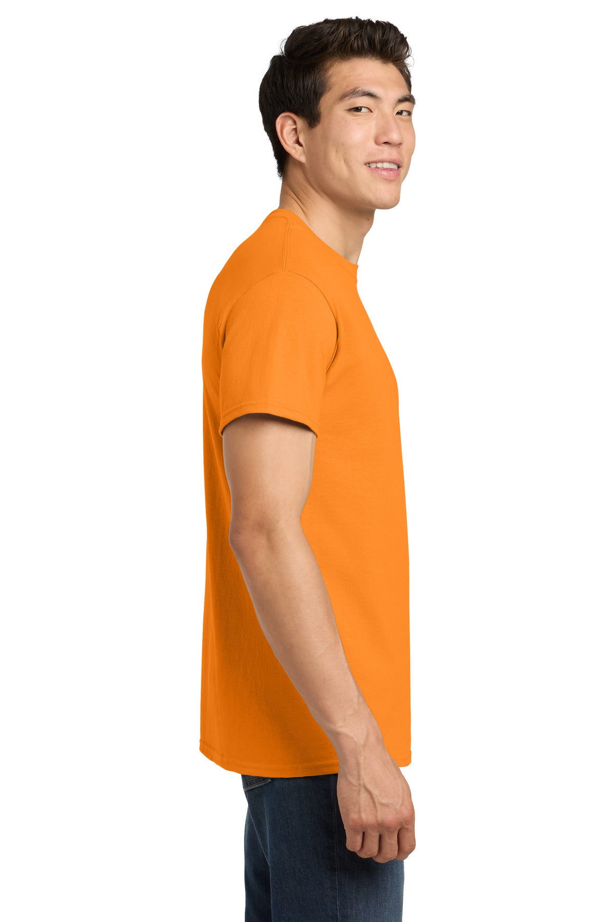 Gildan - Heavy Cotton 100% Cotton T-Shirt. 5000 - Tennessee Orange - side