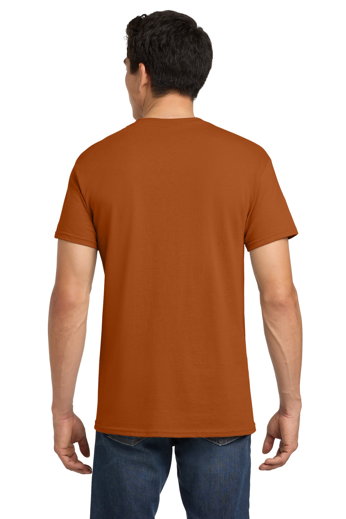 Gildan - Heavy Cotton 100% Cotton T-Shirt. 5000 - Texas Orange - back