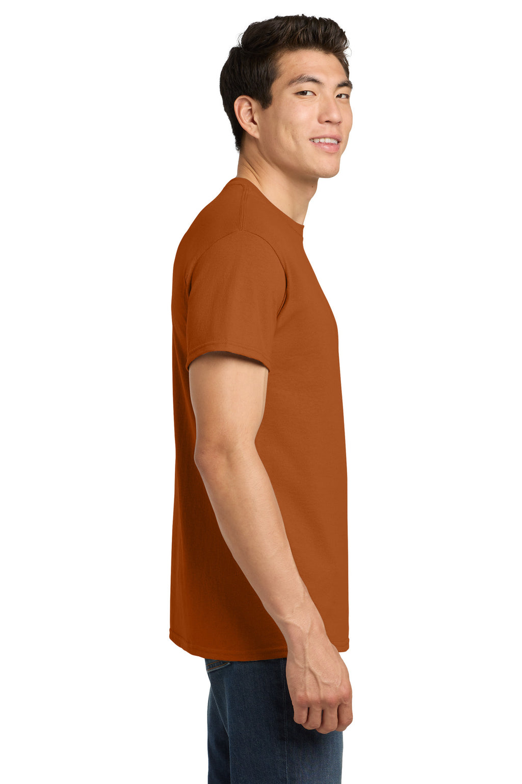 Gildan - Heavy Cotton 100% Cotton T-Shirt. 5000 - Texas Orange - side