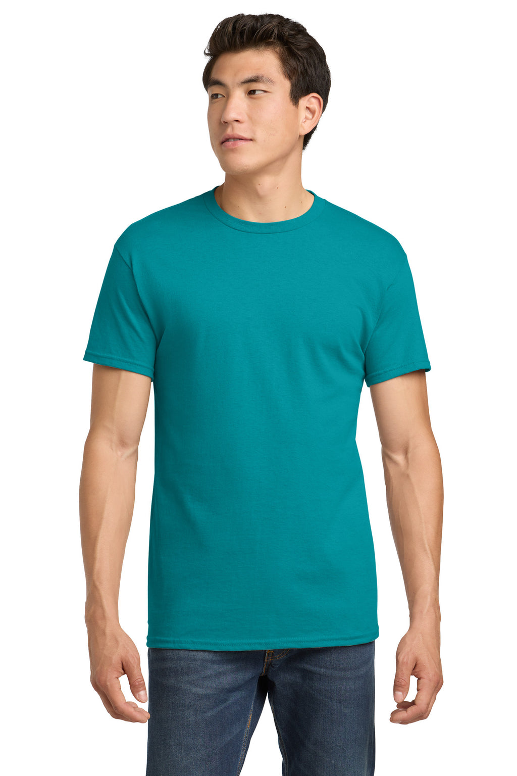 Gildan - Heavy Cotton 100% Cotton T-Shirt. 5000 - Tropical Blue - front