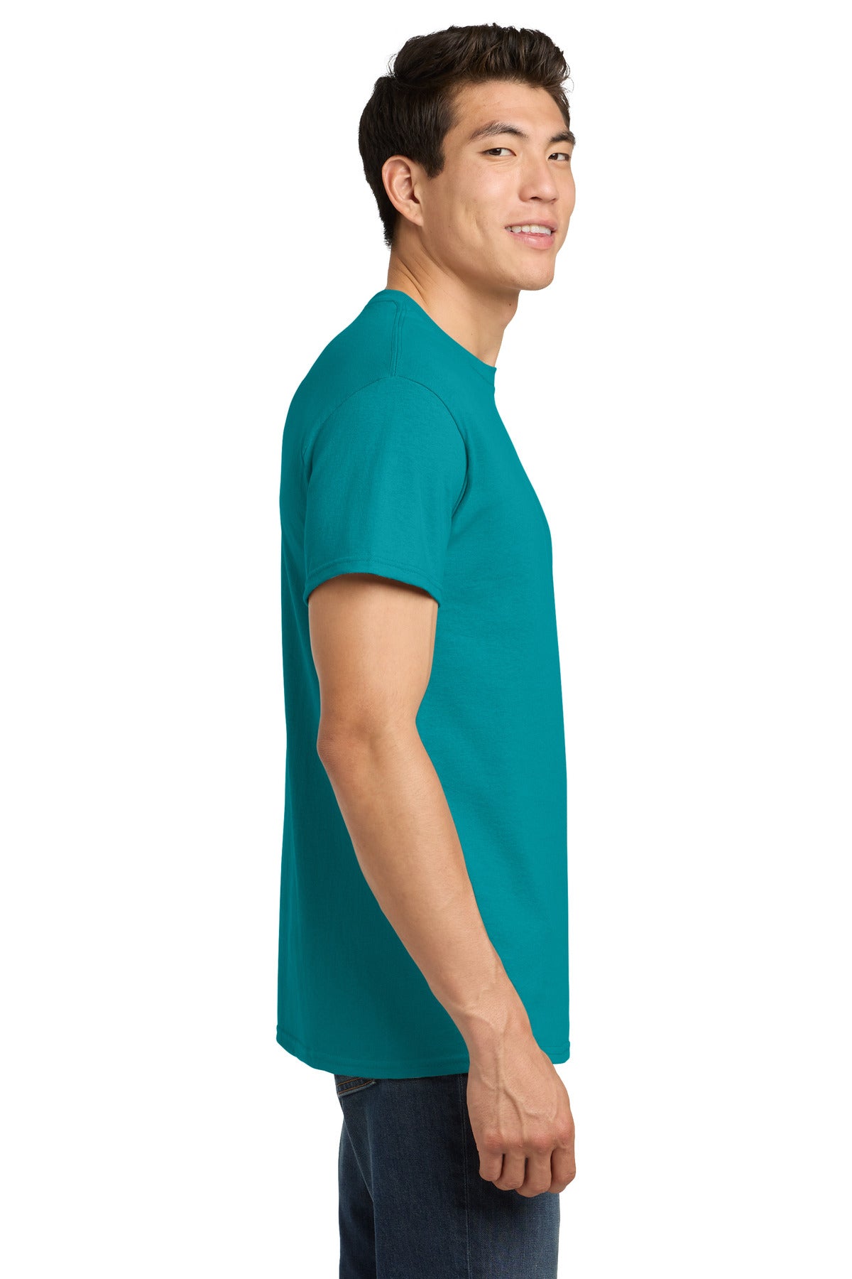 Gildan - Heavy Cotton 100% Cotton T-Shirt. 5000 - Tropical Blue - side