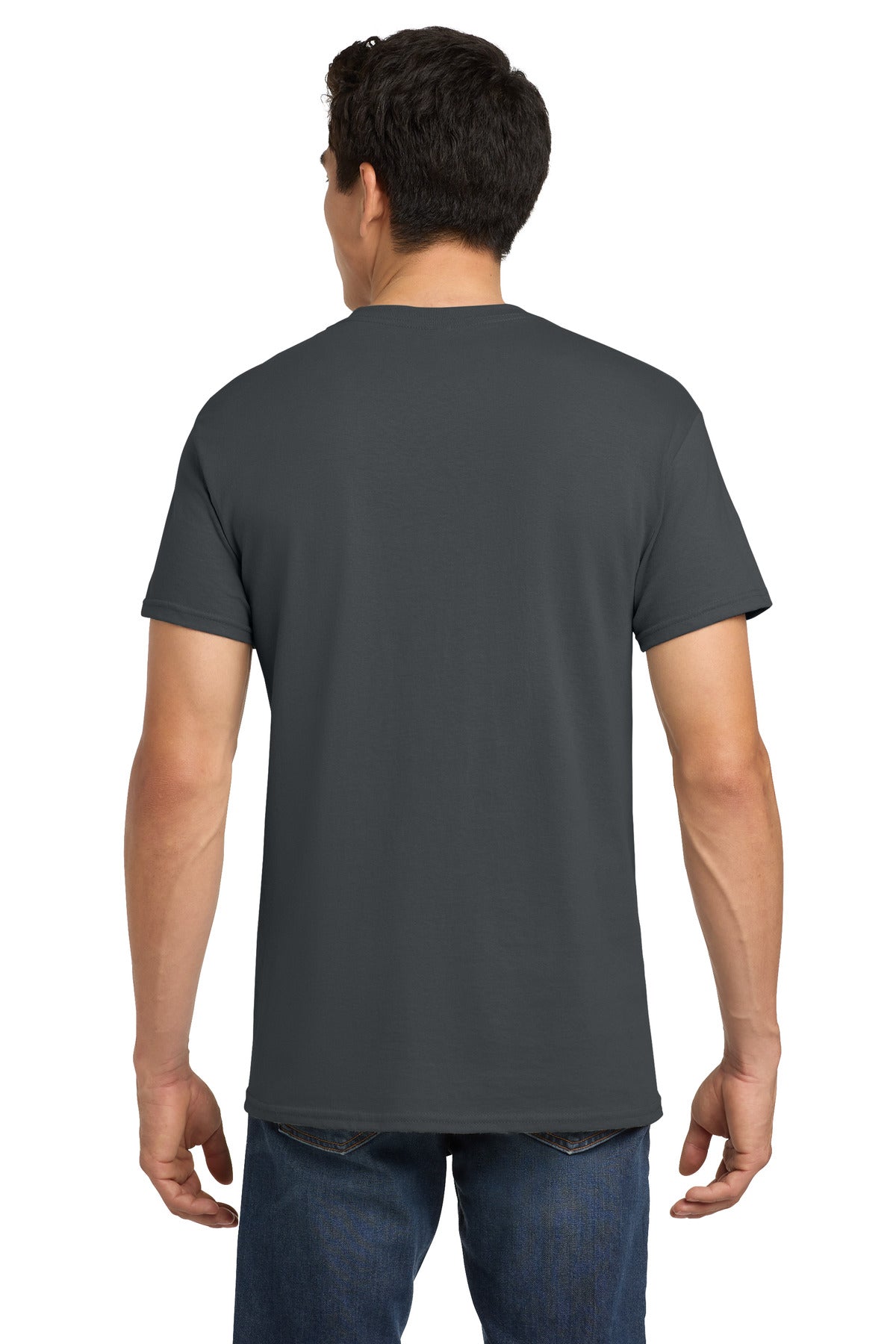 Gildan - Heavy Cotton 100% Cotton T-Shirt. 5000 - Tweed - back