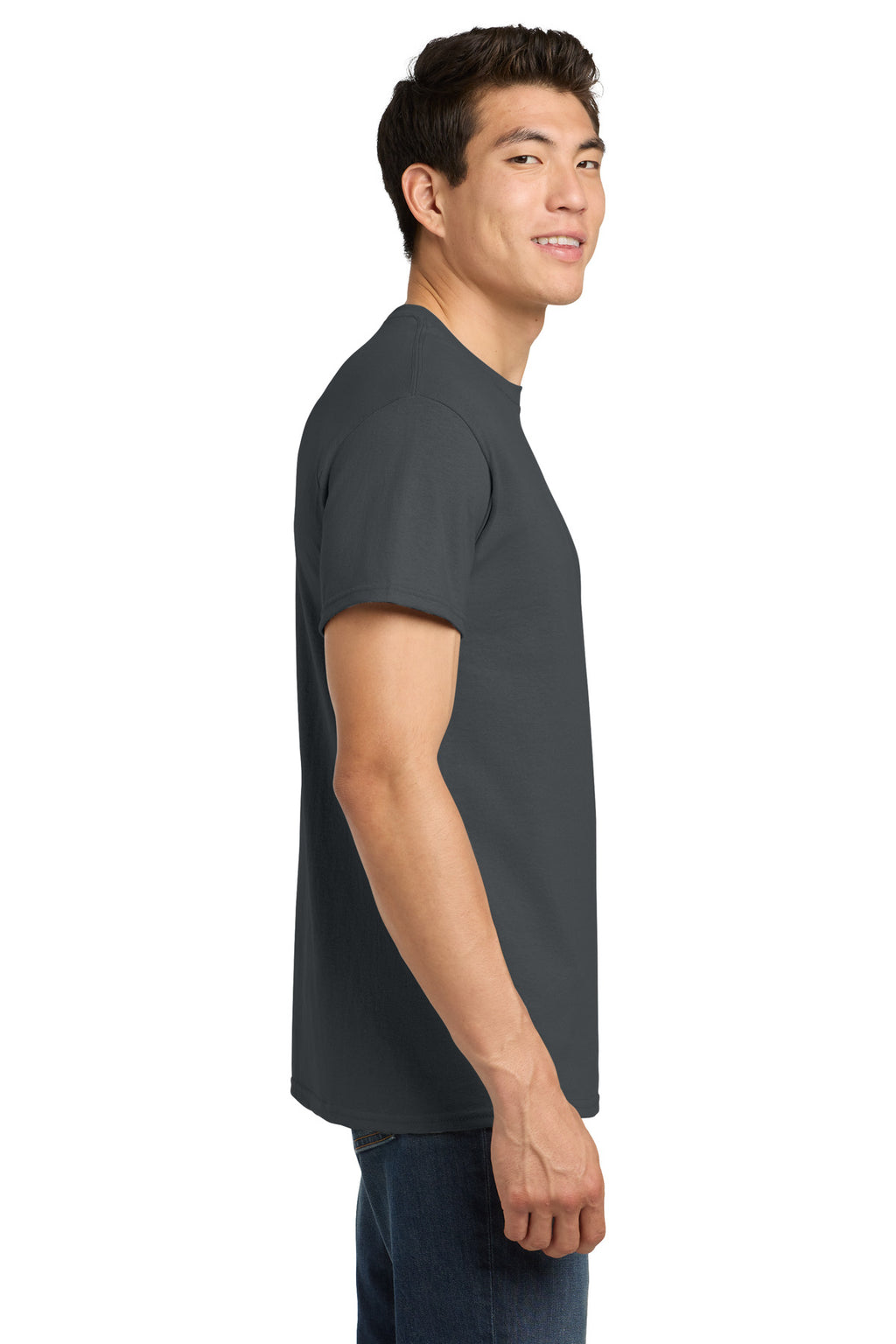 Gildan - Heavy Cotton 100% Cotton T-Shirt. 5000 - Tweed - side