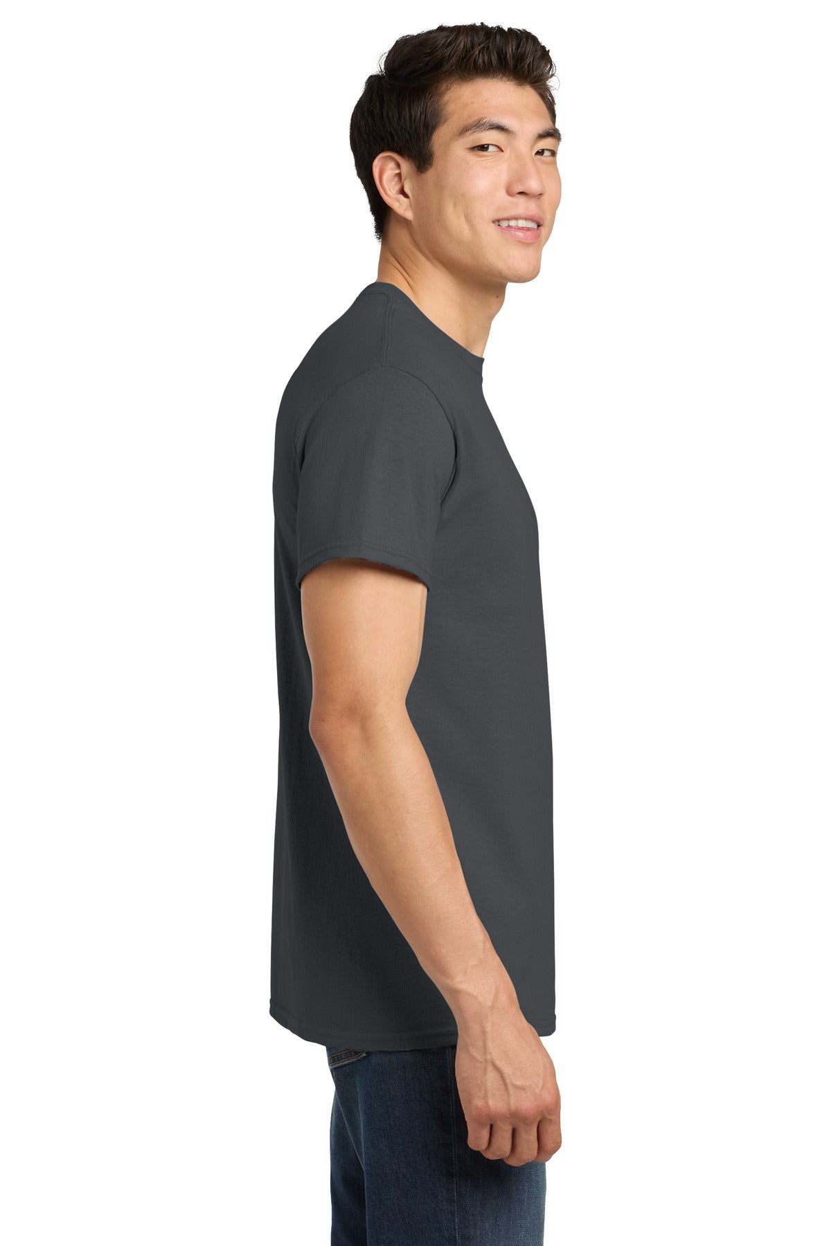 Gildan - Heavy Cotton 100% Cotton T-Shirt. 5000 - Tweed - side