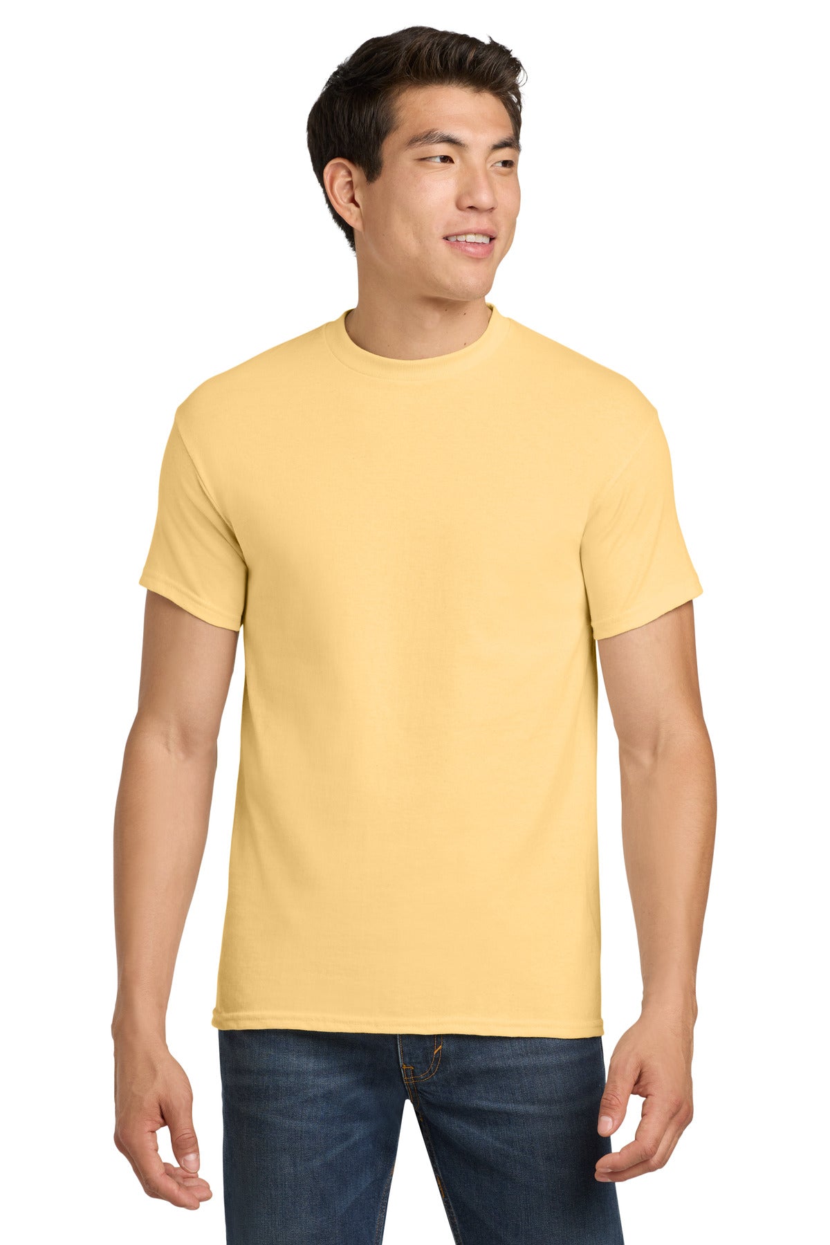 Gildan - Heavy Cotton 100% Cotton T-Shirt. 5000 - Yellow Haze - front
