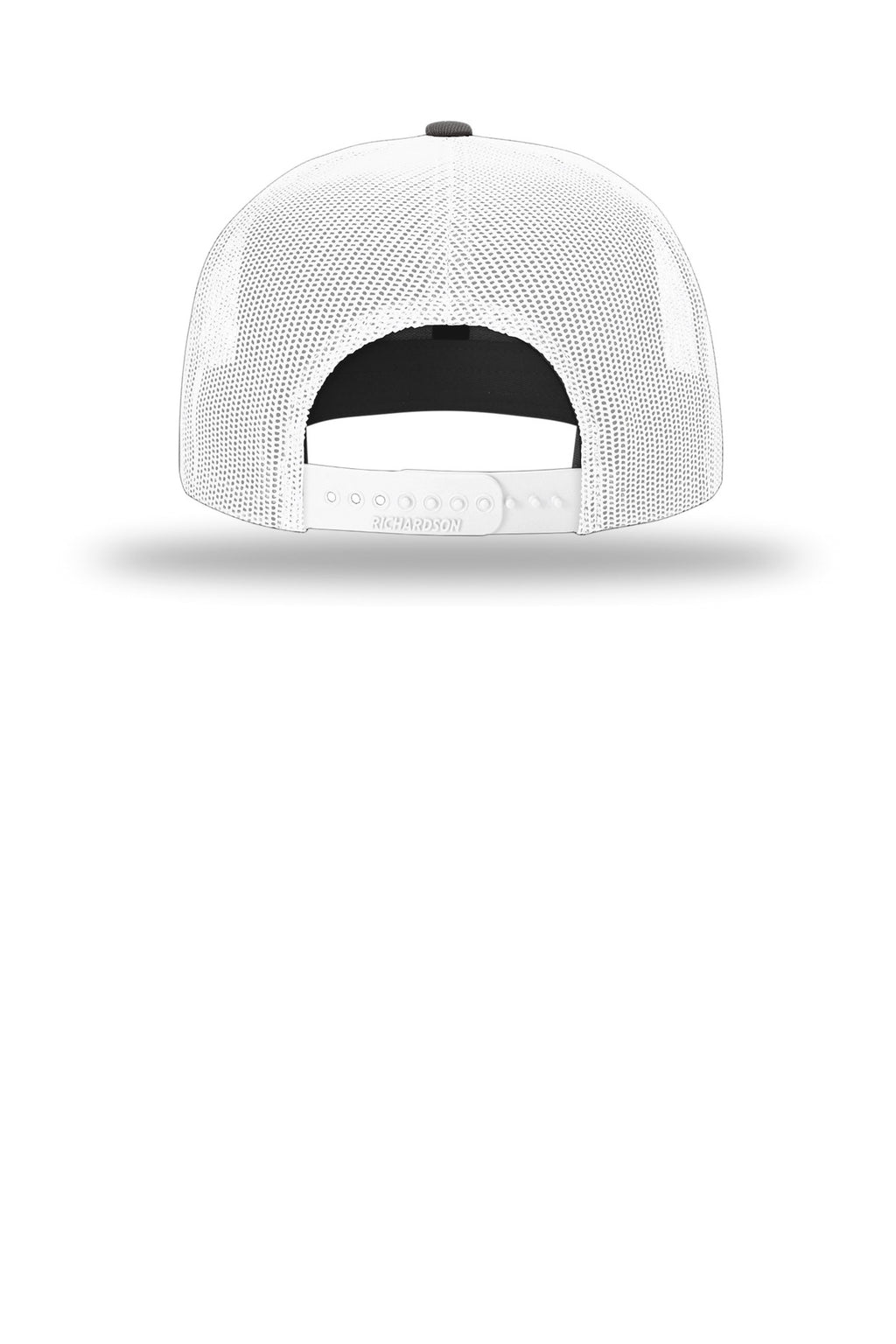 Richardson Acrylic-Wool Blend Flatbill Trucker 511 - Charcoal/ White - back