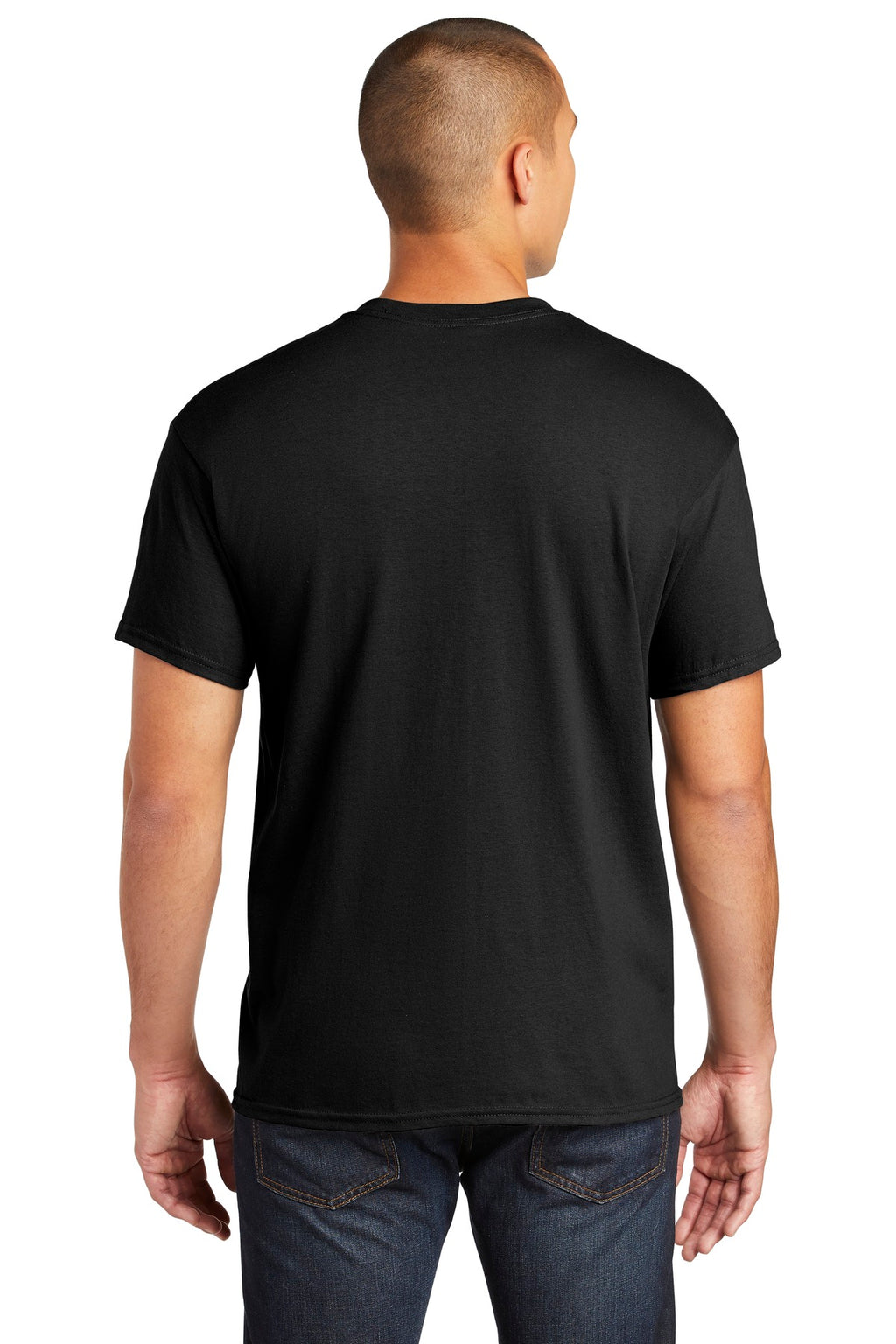 Gildan Heavy Cotton 100% Cotton Pocket T-Shirt. 5300 - Black - back