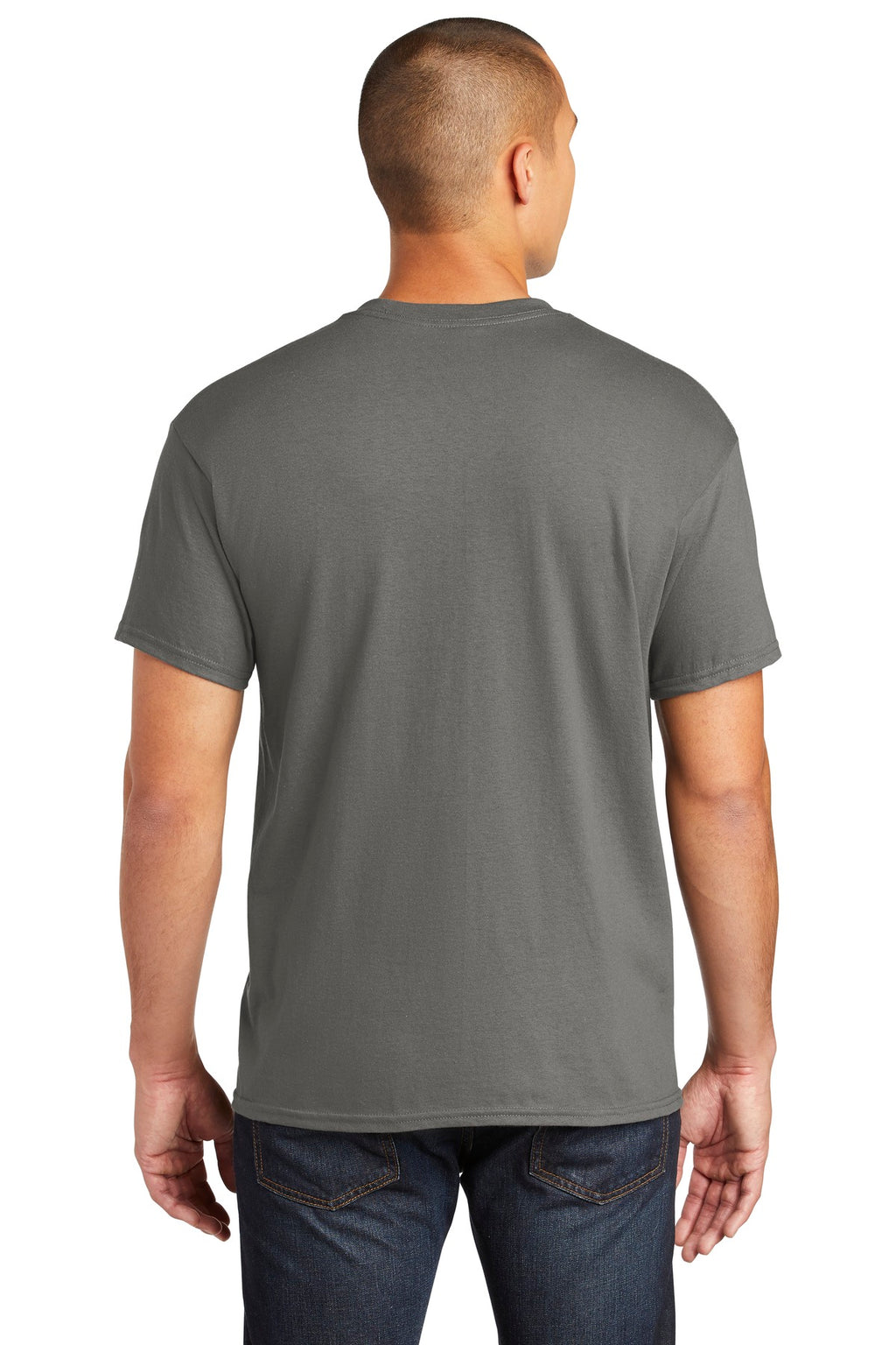 Gildan Heavy Cotton 100% Cotton Pocket T-Shirt. 5300 - Charcoal - back