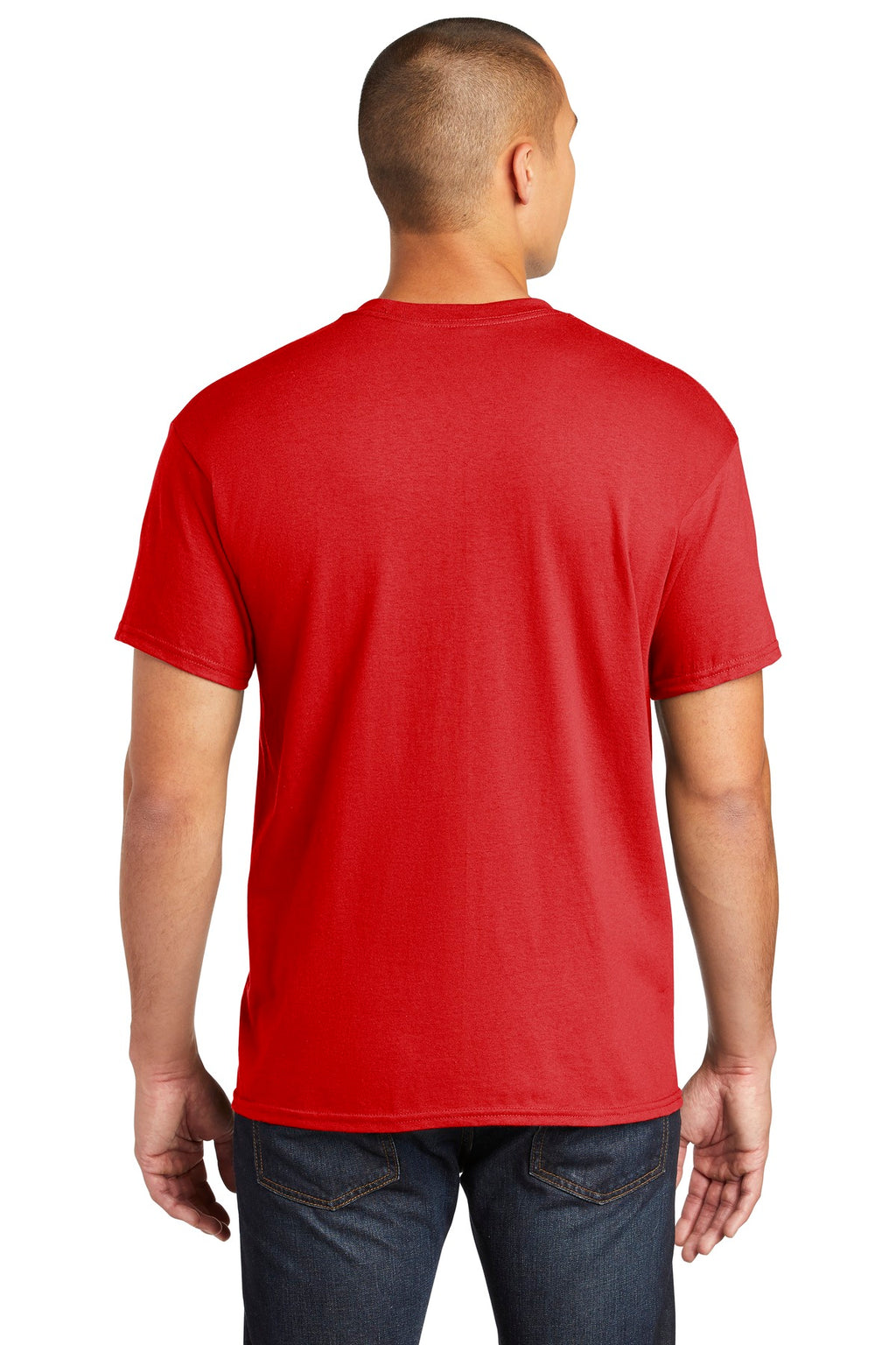 Gildan Heavy Cotton 100% Cotton Pocket T-Shirt. 5300 - Red - back
