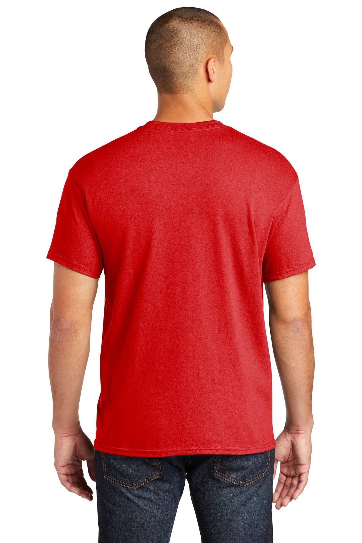 Gildan Heavy Cotton 100% Cotton Pocket T-Shirt. 5300 - Red - back