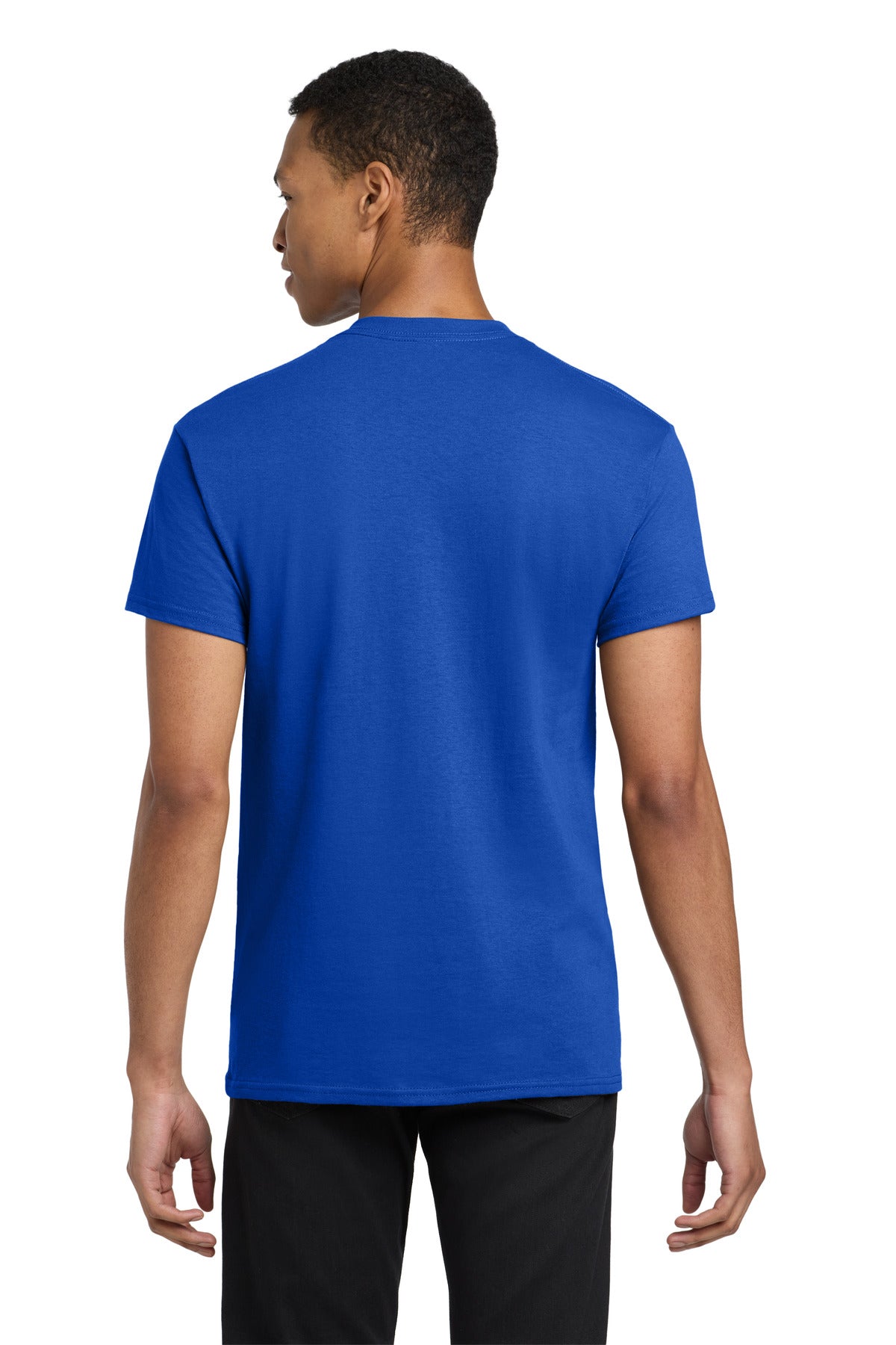 Gildan Heavy Cotton 100% Cotton Pocket T-Shirt. 5300 - Royal - back