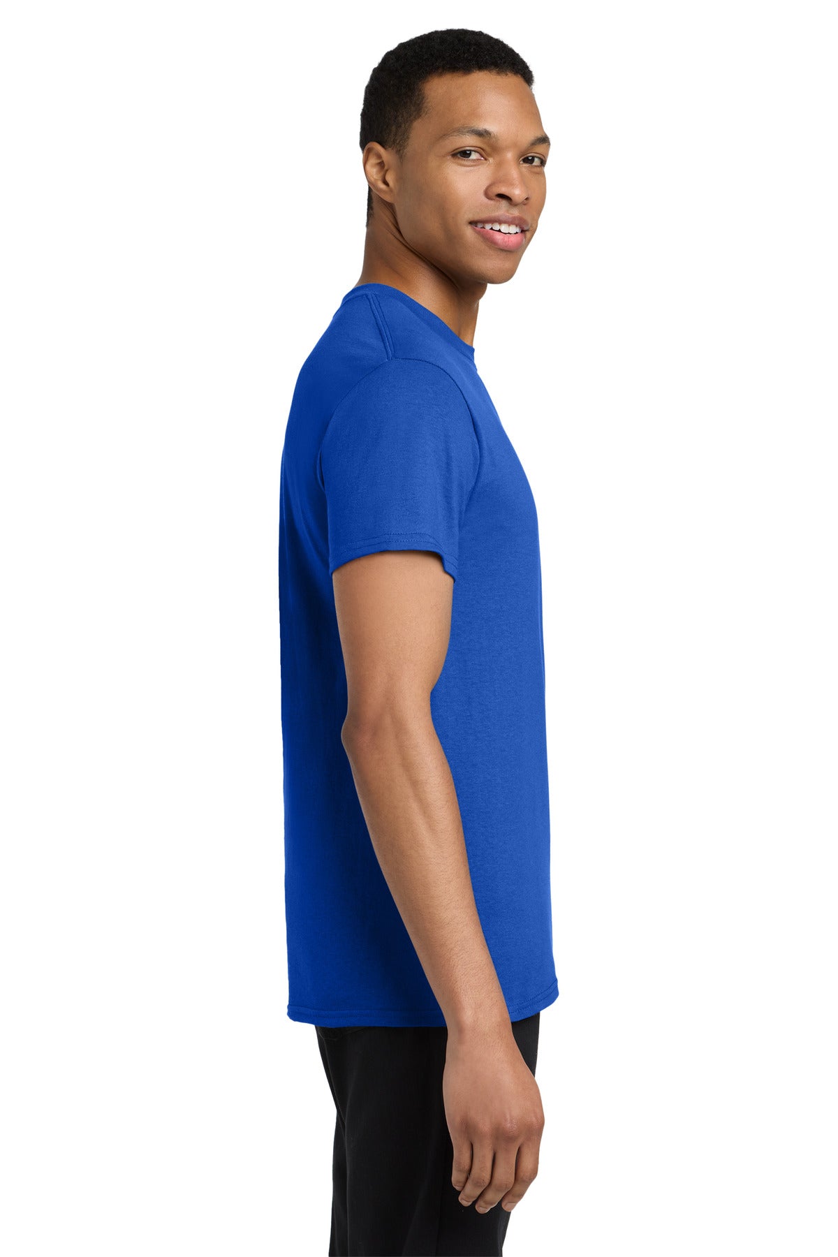 Gildan Heavy Cotton 100% Cotton Pocket T-Shirt. 5300 - Royal - side