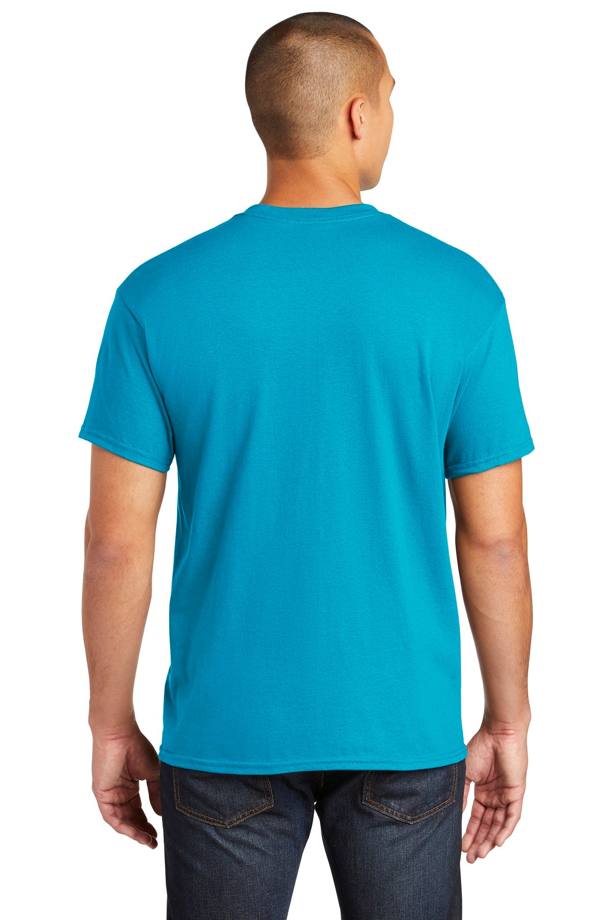 Gildan Heavy Cotton 100% Cotton Pocket T-Shirt. 5300 - Sapphire - back