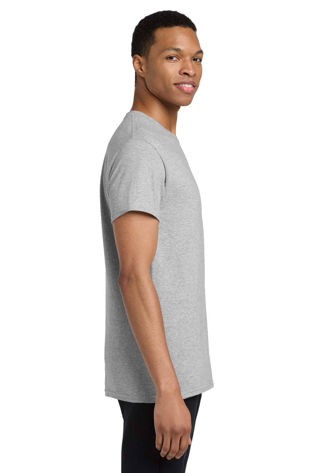 Gildan Heavy Cotton 100% Cotton Pocket T-Shirt. 5300 - Sport Grey - side
