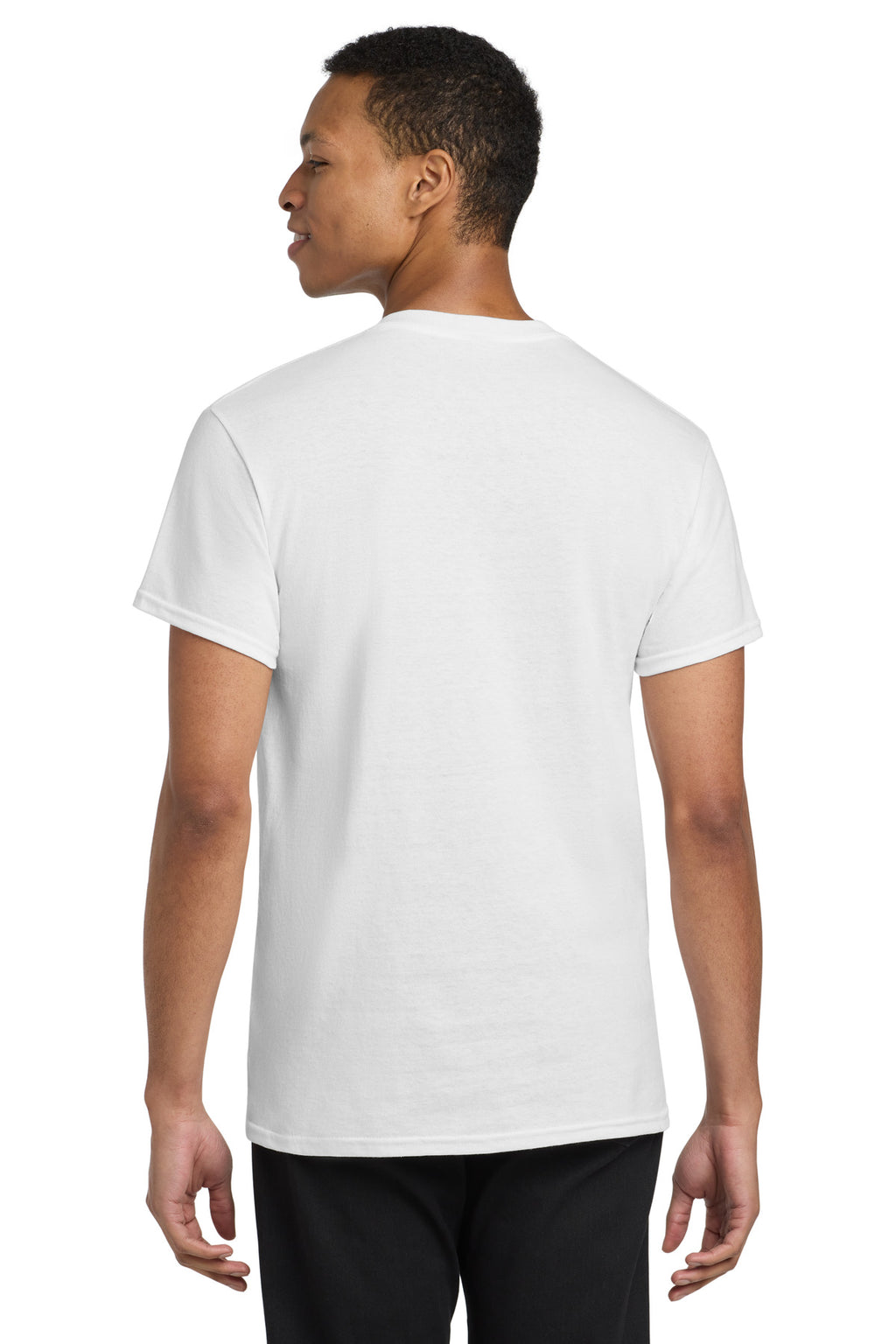 Gildan Heavy Cotton 100% Cotton Pocket T-Shirt. 5300 - White - back