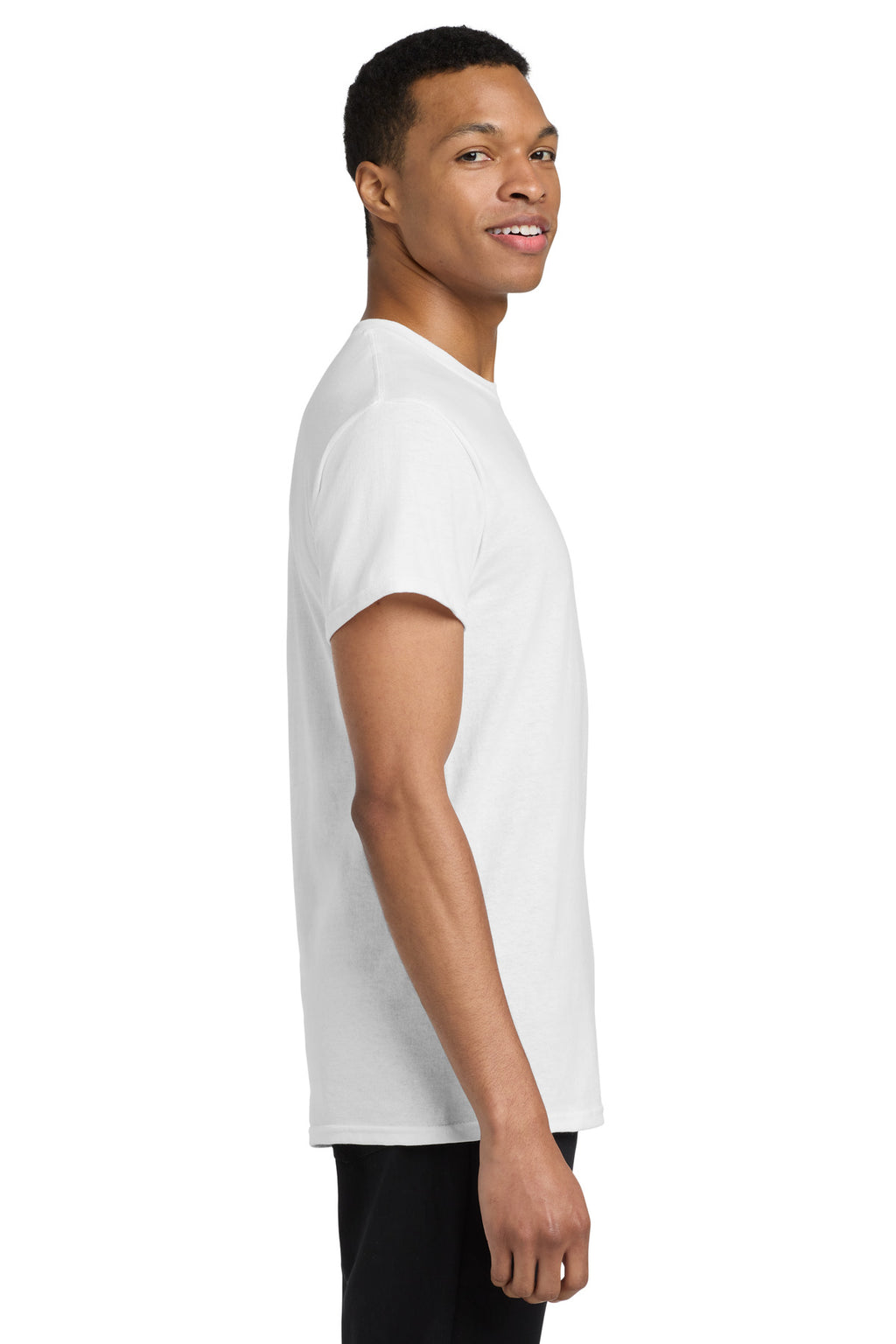 Gildan Heavy Cotton 100% Cotton Pocket T-Shirt. 5300 - White - side
