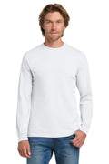 Gildan - Heavy Cotton 100% Cotton Long Sleeve T-Shirt. 5400 - White - front