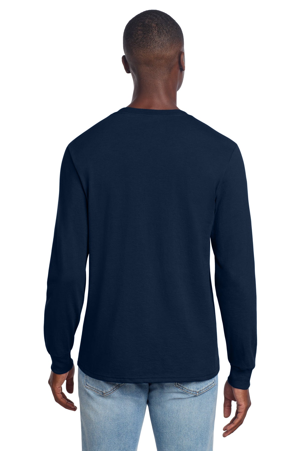 Jerzees Premium Blend Ring Spun Long Sleeve T-Shirt 560LS - J. Navy - back
