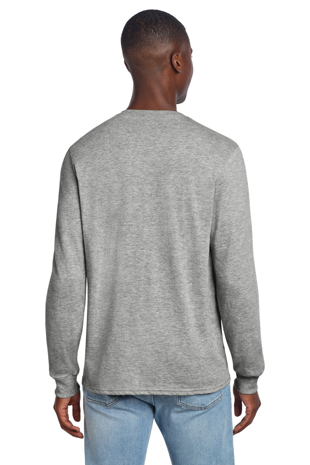 Jerzees Premium Blend Ring Spun Long Sleeve T-Shirt 560LS - Oxford - back