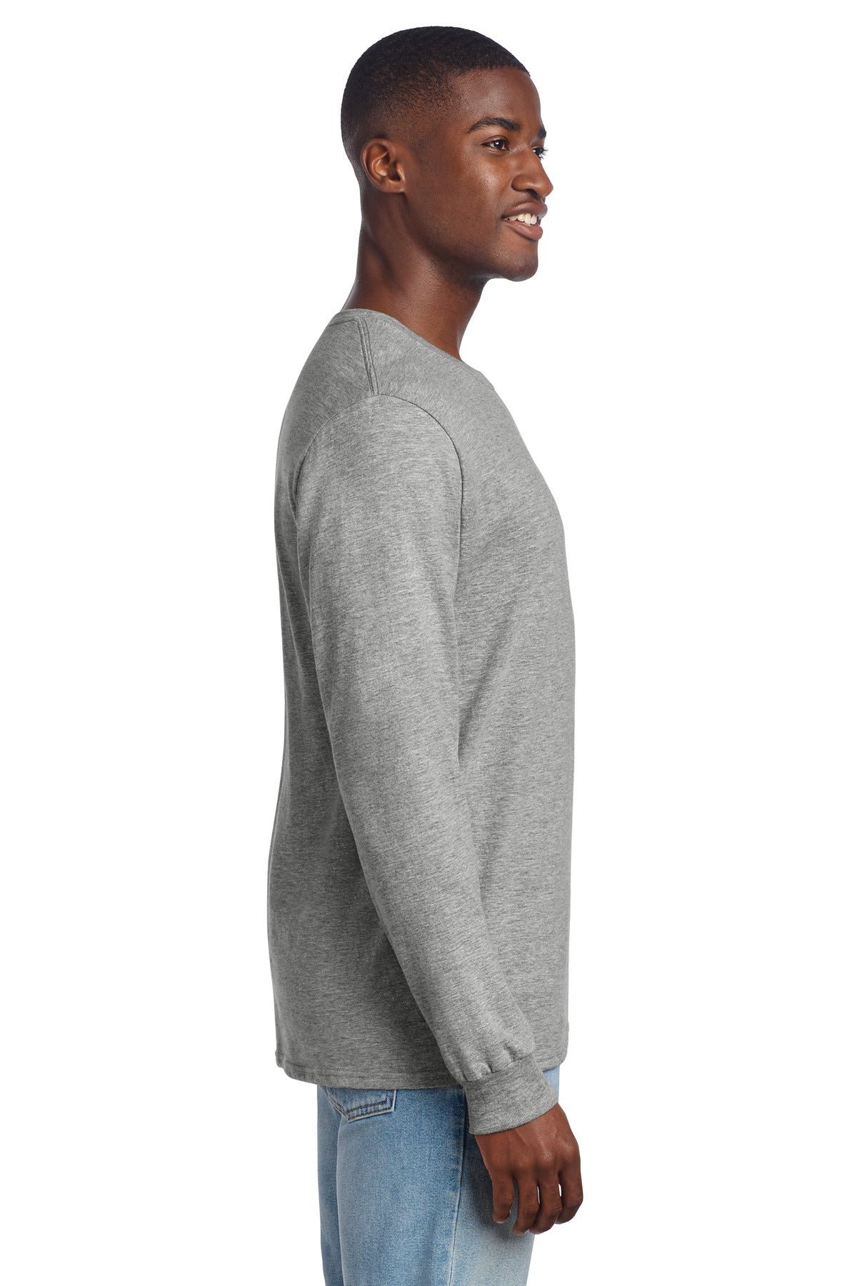 Jerzees Premium Blend Ring Spun Long Sleeve T-Shirt 560LS - Oxford - side