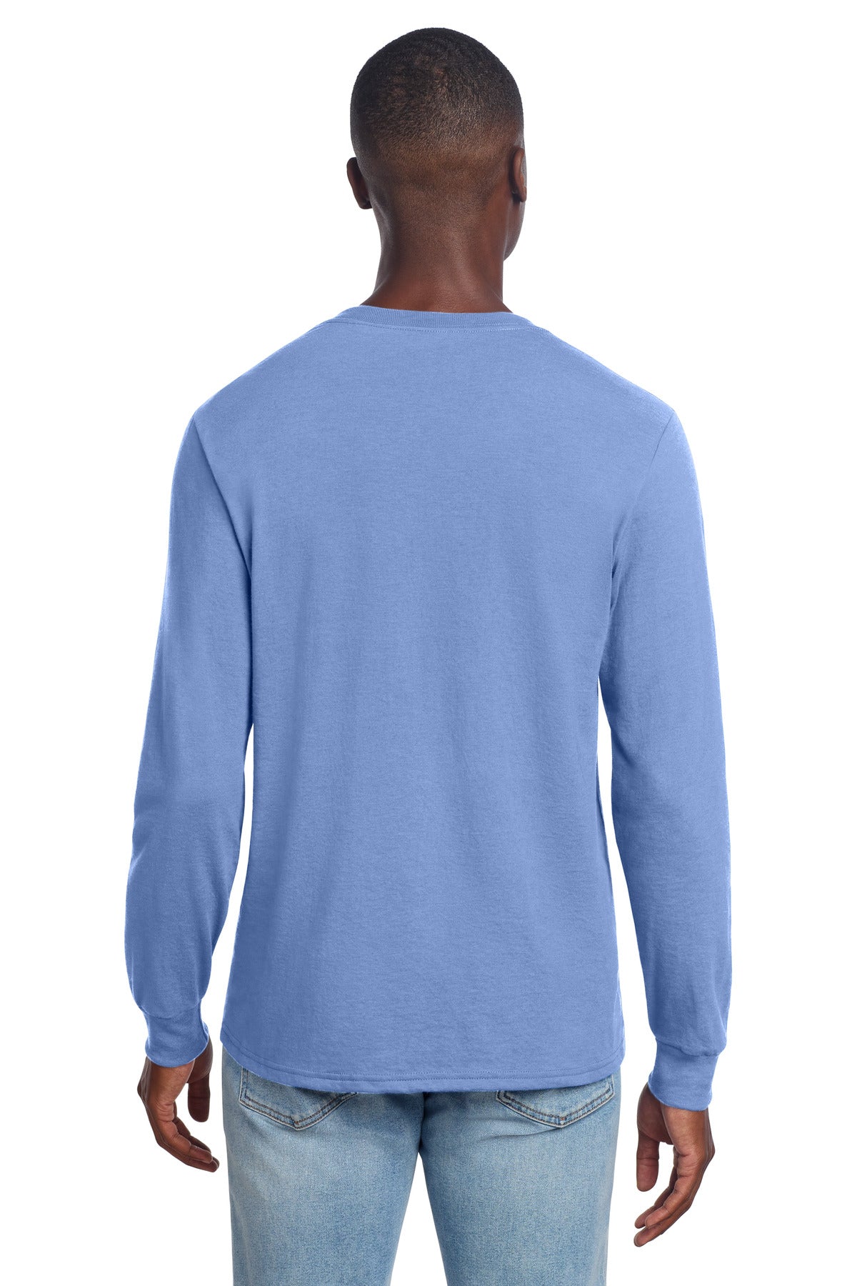 Jerzees Premium Blend Ring Spun Long Sleeve T-Shirt 560LS - Purple Iris - back