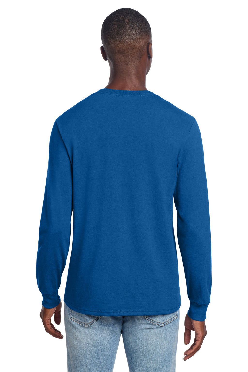Jerzees Premium Blend Ring Spun Long Sleeve T-Shirt 560LS - Royal - back