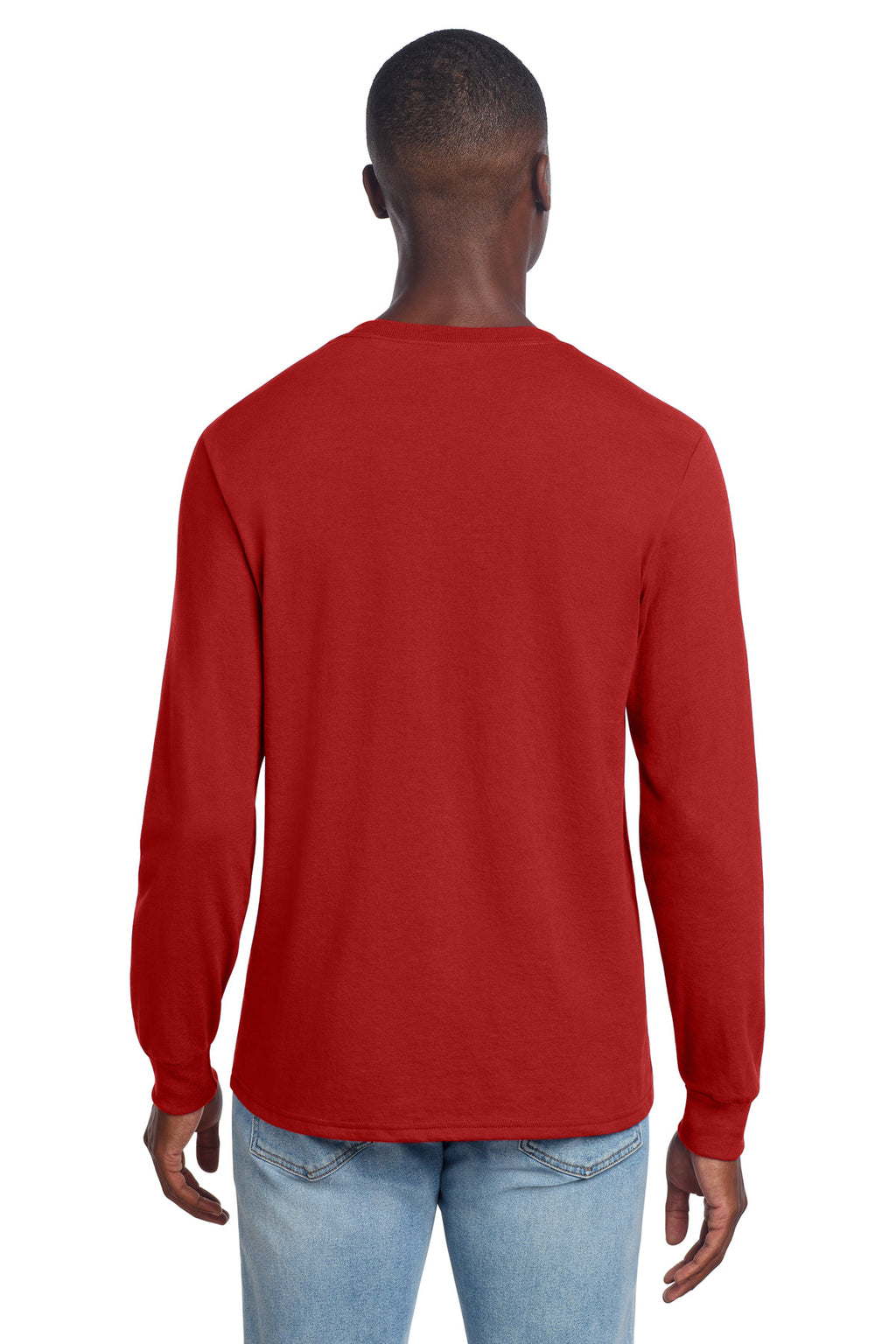 Jerzees Premium Blend Ring Spun Long Sleeve T-Shirt 560LS - True Red - back