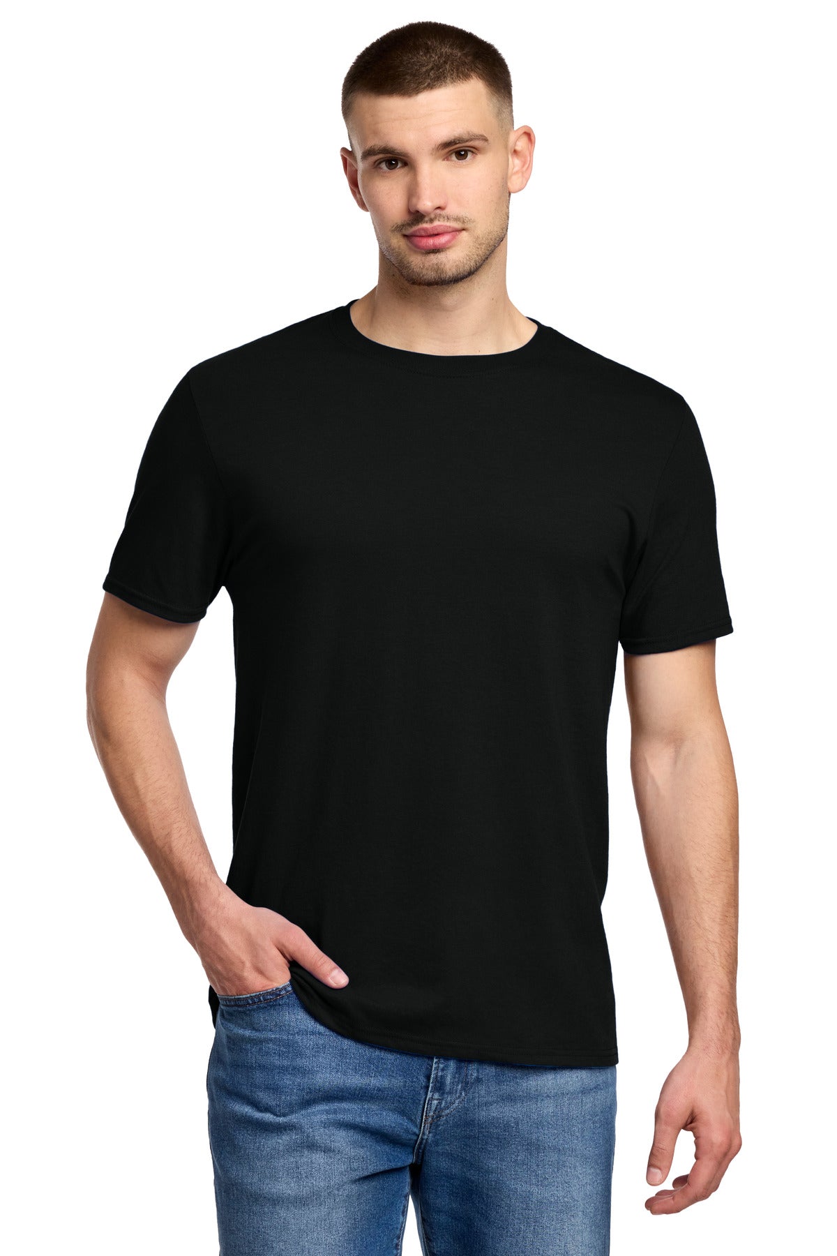 Jerzees Premium Blend Ring Spun T-Shirt 560M - Black Ink - front