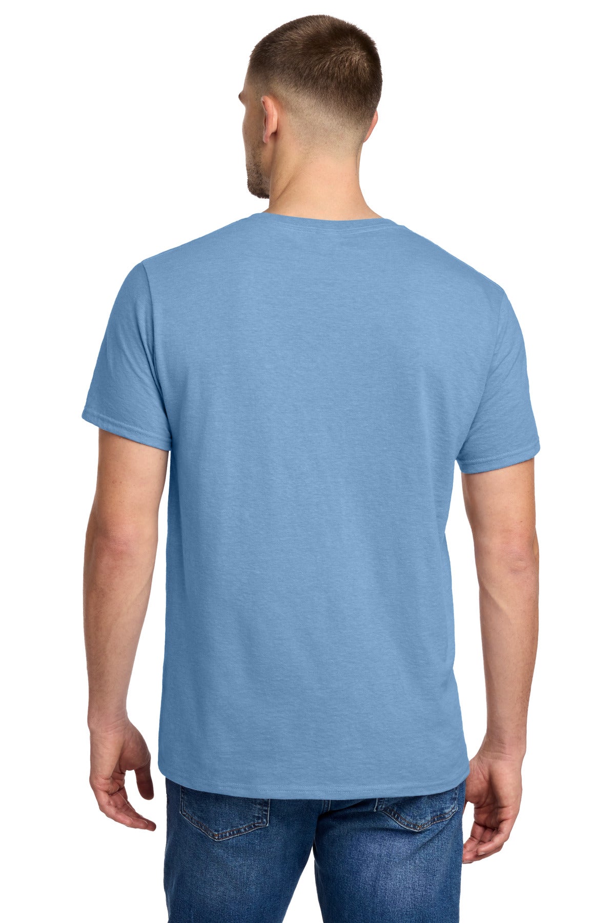 Jerzees Premium Blend Ring Spun T-Shirt 560M - Carolina Heather - back