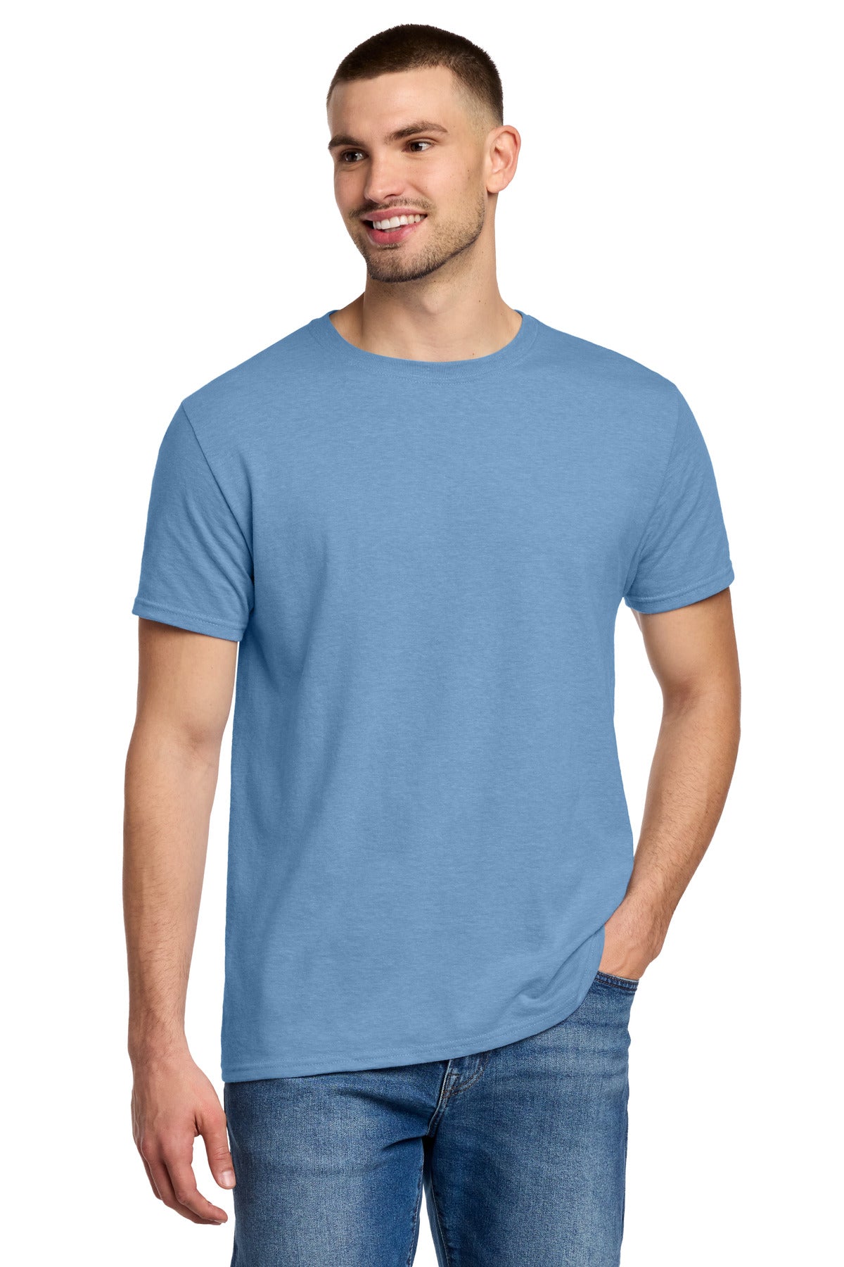 Jerzees Premium Blend Ring Spun T-Shirt 560M - Carolina Heather - front