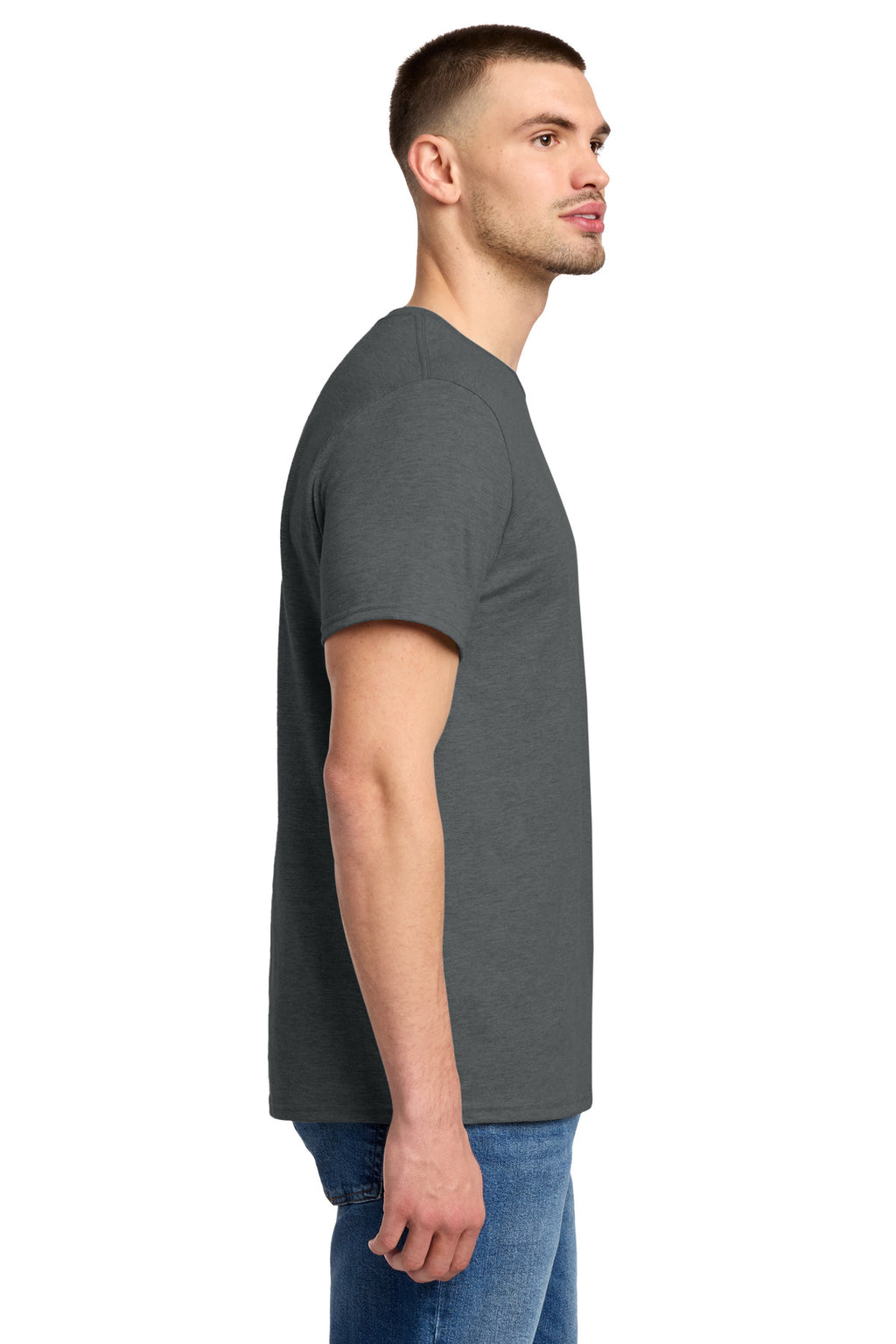Jerzees Premium Blend Ring Spun T-Shirt 560M - Charcoal Heather - side