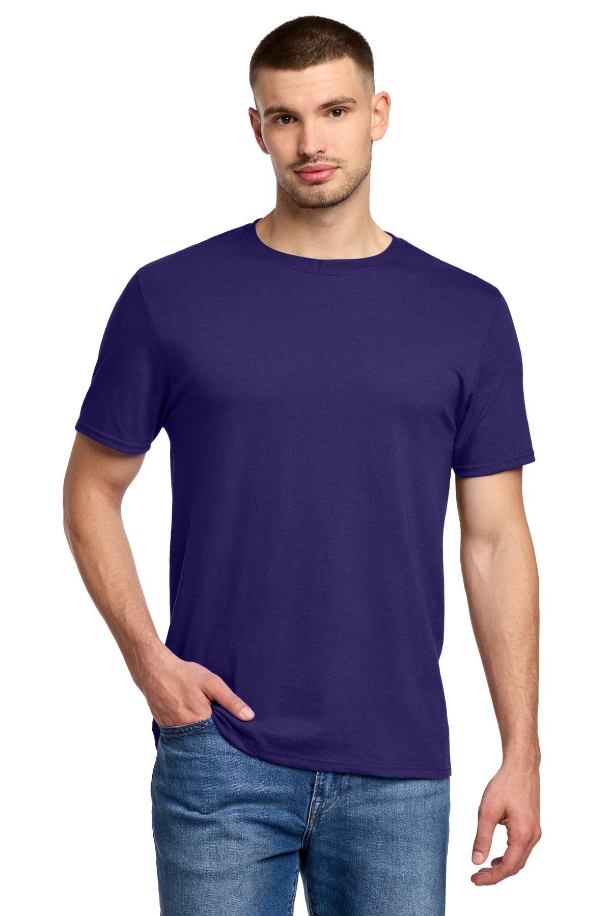 Jerzees Premium Blend Ring Spun T-Shirt 560M - Deep Purple - front